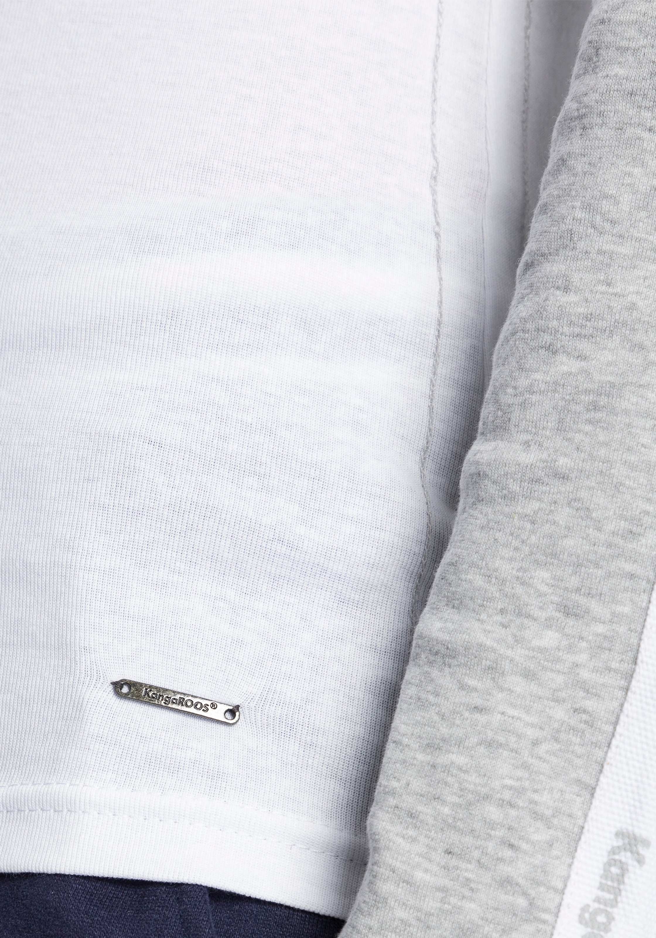 KangaROOS Longsleeve, mit Metallic-Print vorne