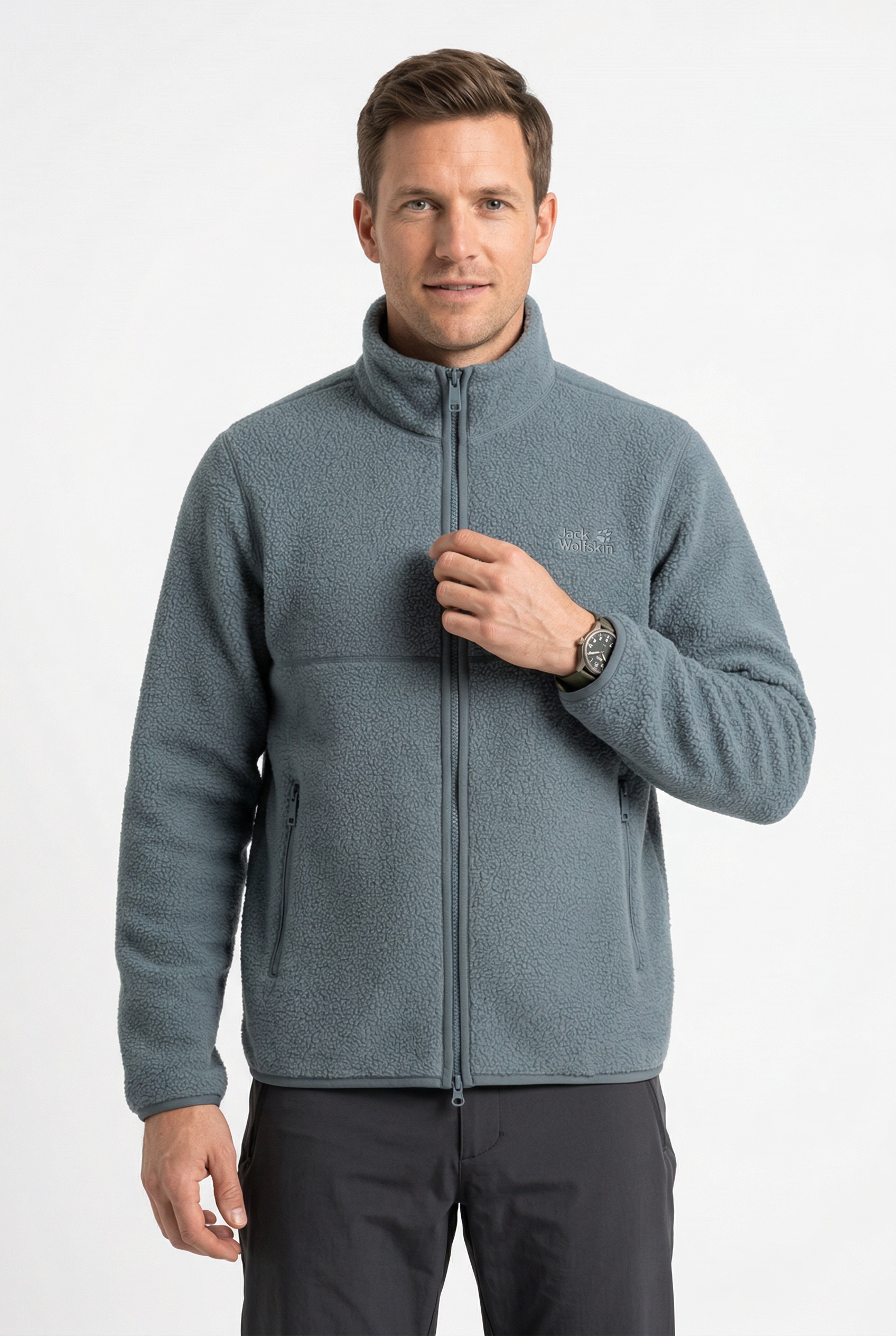 Jack Wolfskin Veste polaire »LITE CURL FZ M« respirante, légère, veste de mi-saison