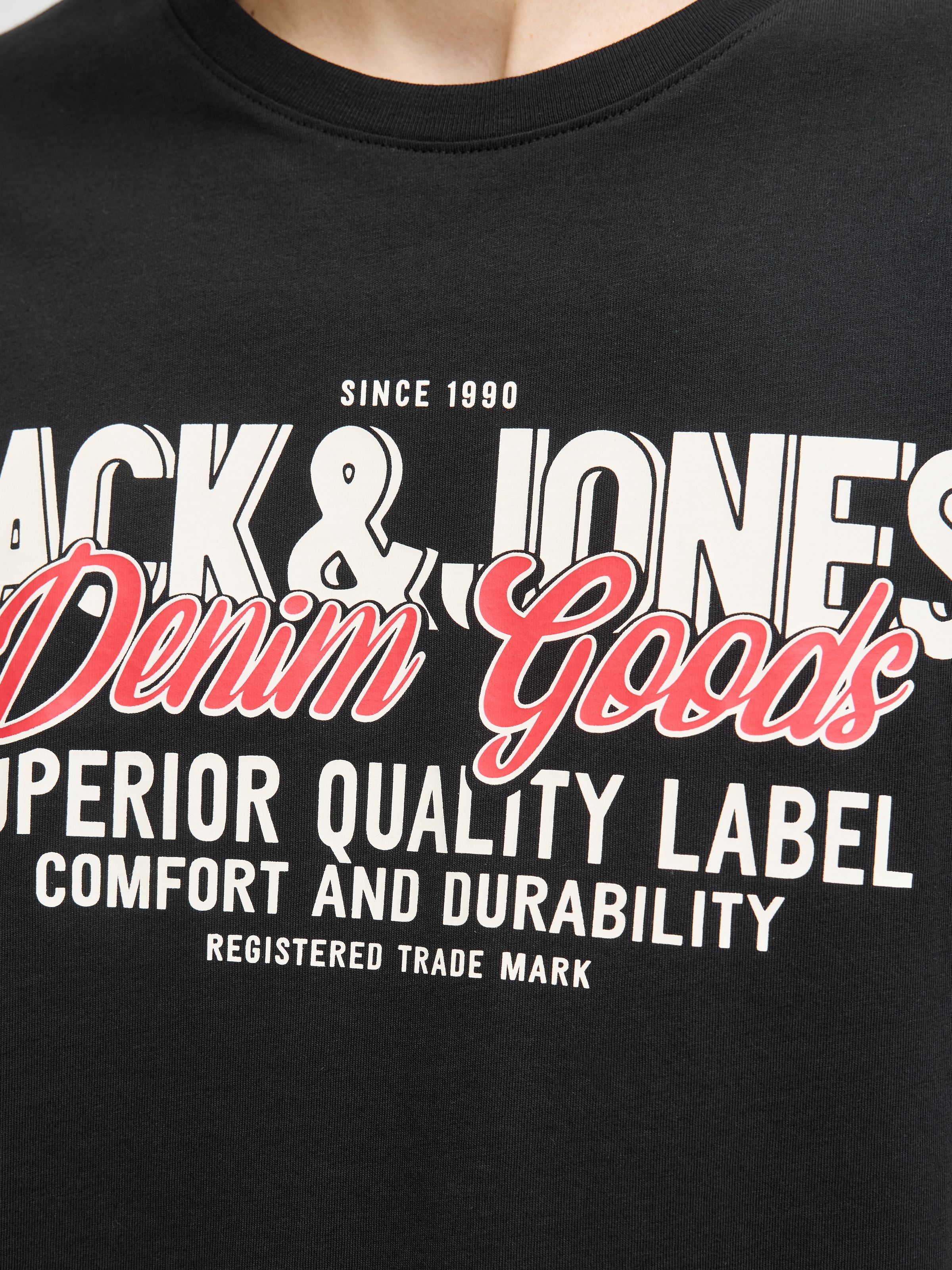 Jack & Jones Shirt à col rond »JJELOGO TEE SS O-NECK 2 COL AW25 SN«