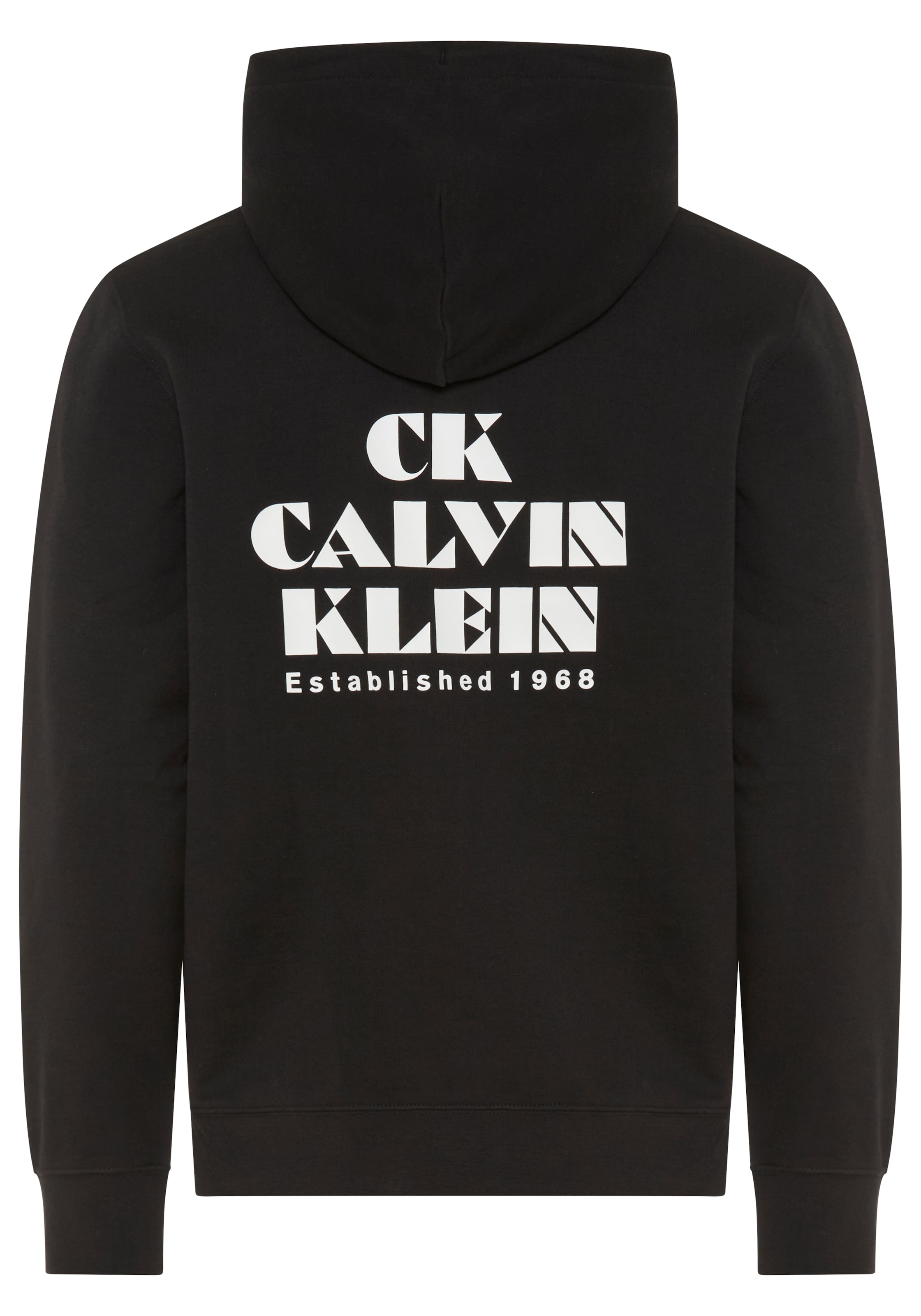 Calvin Klein Jeans Sweat à capuche , grosser Rückendruck, Regular Fit, reine Baumwolle
