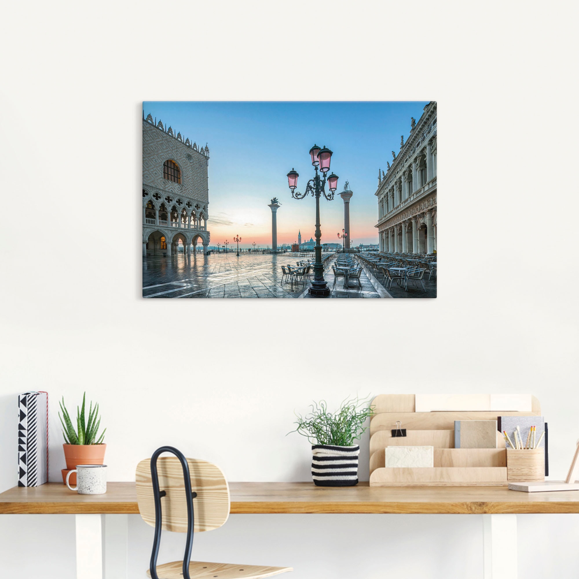 Artland Wandbild »Markusplatz in Venedig«, Venedig, (1 St.), als Alubild,  Leinwandbild, Wandaufkleber oder Poster in versch. Grössen günstig kaufen | Poster