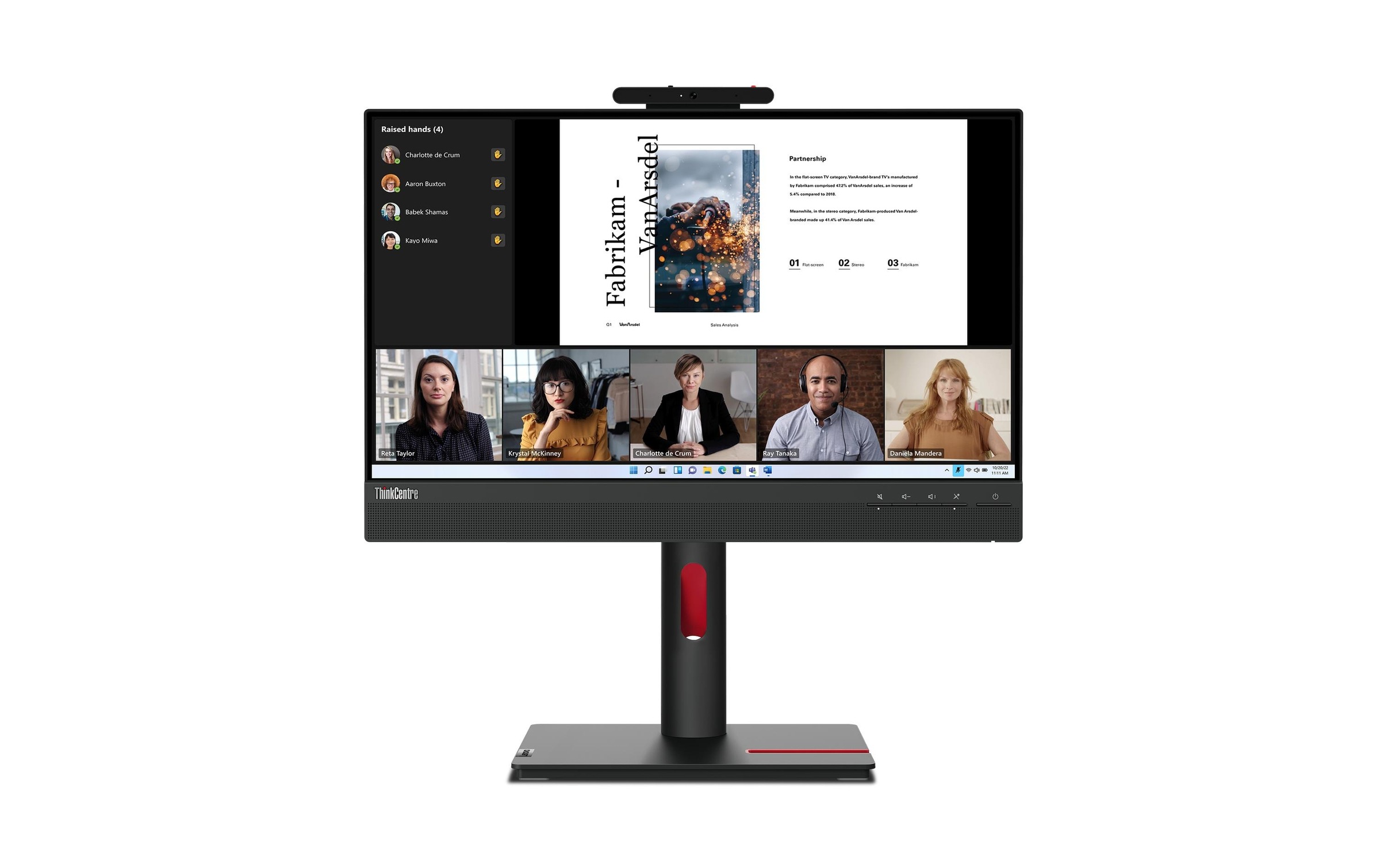 Image of Lenovo LED-Monitor "ThinkCentre Tiny-In-One 22" 54,395 cm/21,5 ″ 1920 x 1080 px Full HD 60 Hz