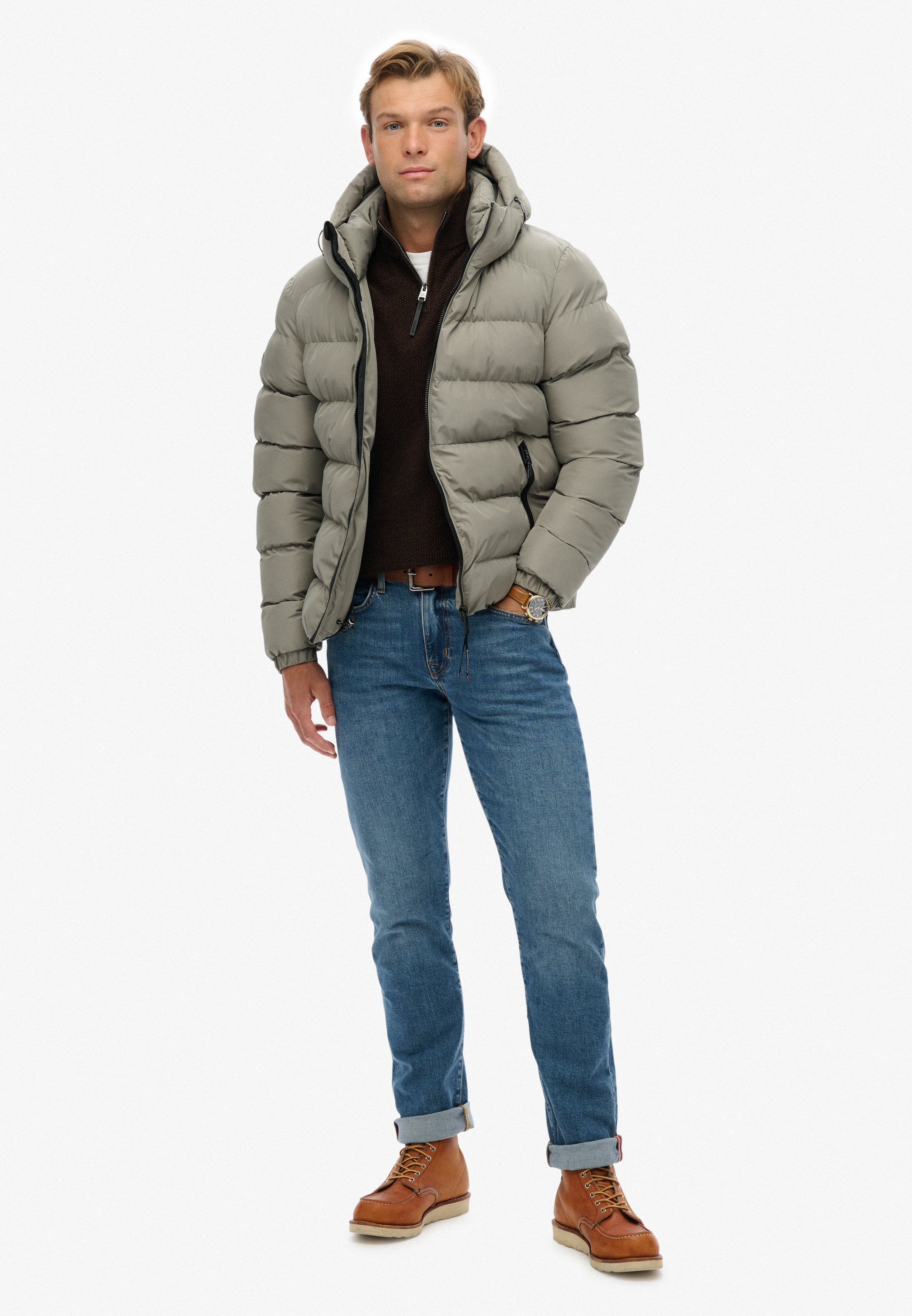 Superdry Veste matelassée »HOODED SPORTS PUFFER JACKET« mit Kapuze