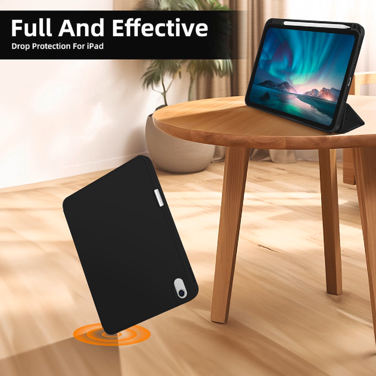 4smarts Tablet-Hülle »Folio Case Basic für Apple iPad Air 11 (M2, 2024)«, Backcover, Schutzhülle, Handyschutzhülle, Case, Schutzcase, stossfest