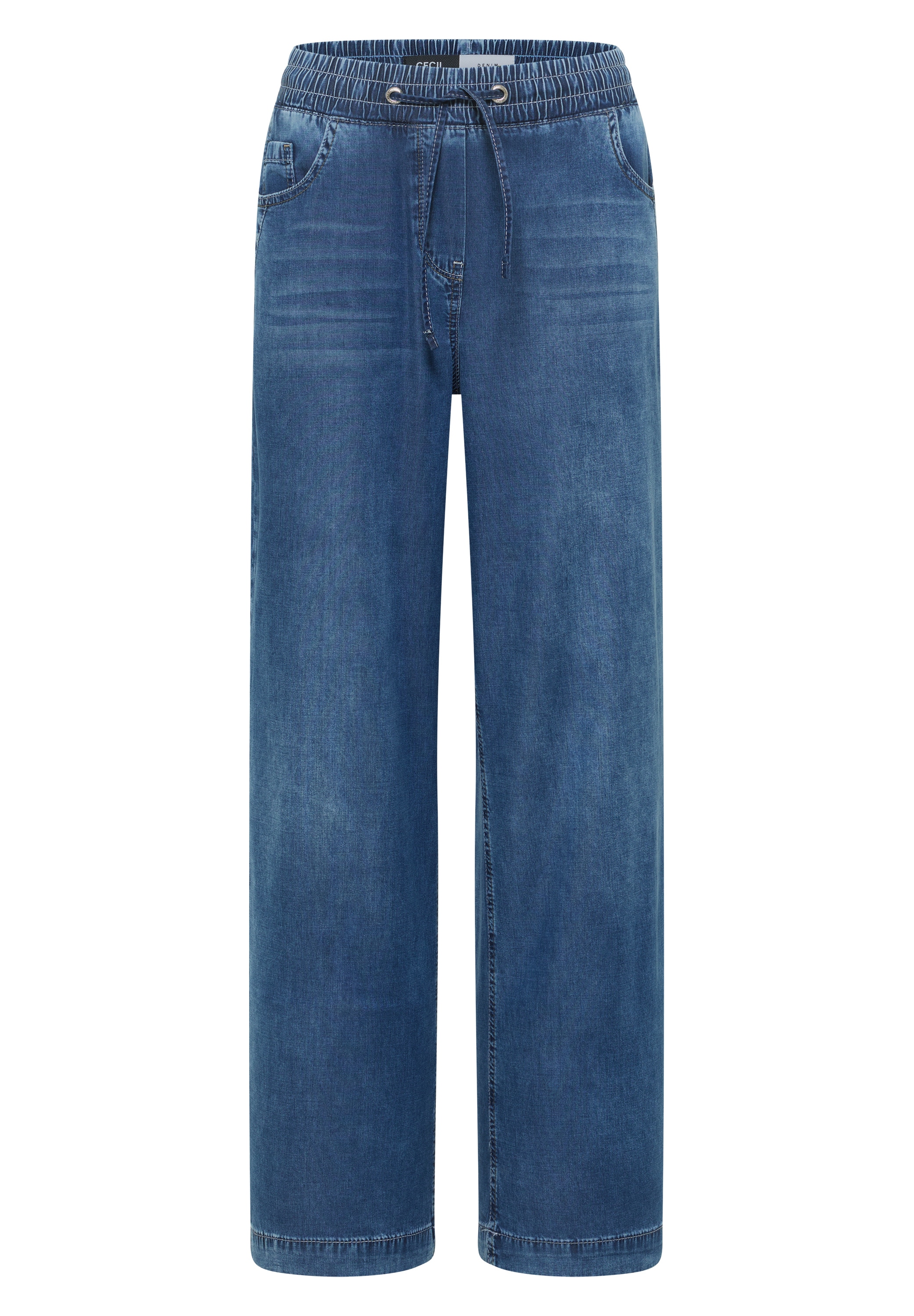 Cecil Jeans loose fit »Style Neele« avec ceinture élastique et cordon de serrage