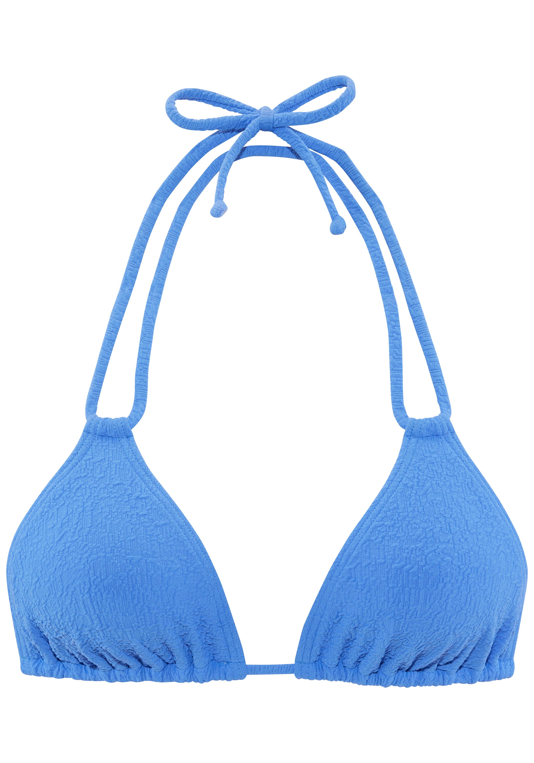 s.Oliver Top bikini triangle »Oana« mit Strukturmuster