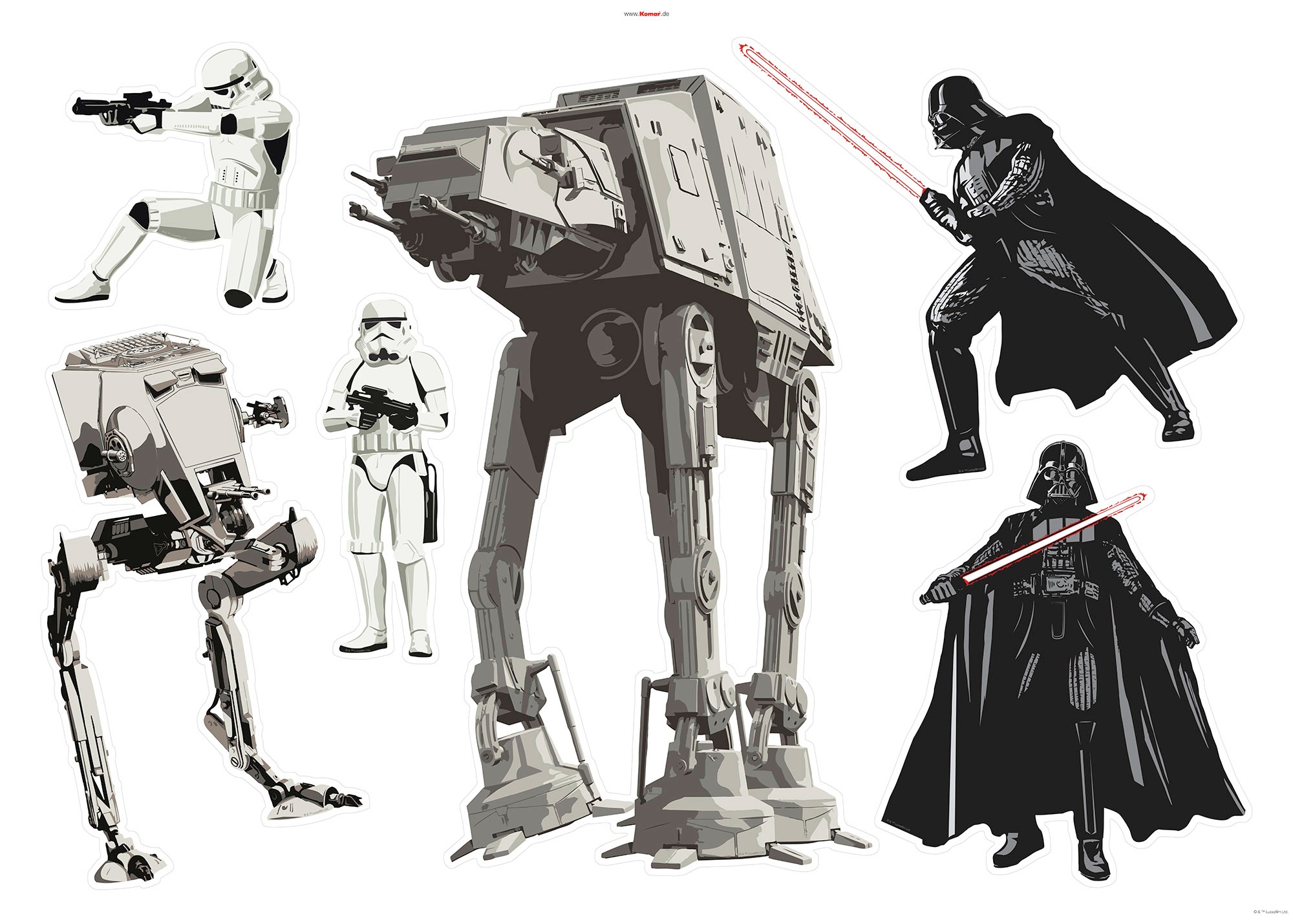 Image of Komar Wandtattoo »Star Wars Doomed«, (6 St.), 100 x 70 cm bei Ackermann Versand Schweiz