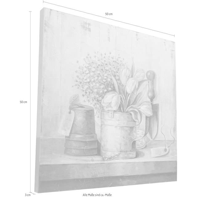 Myflair Möbel & Accessoires Wandbild »Elin«, Wanddeko, Motiv Blumen, 50x50  cm, Wohnzimmer kaufen