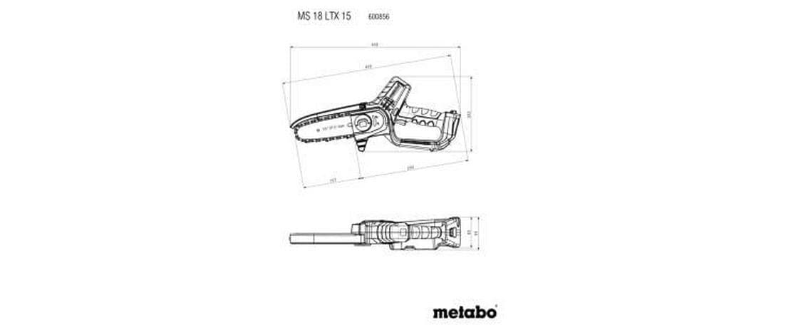 metabo Akku-Kettensäge »MS 18 LTX 15«