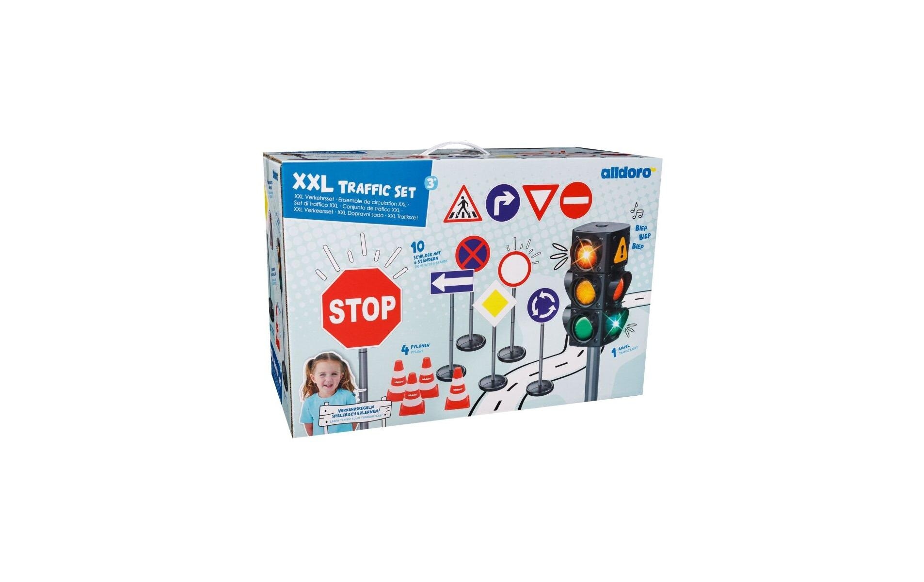 alldoro Spiel-Verkehrszeichen »XXL Verkehrsset, 21 Teile«