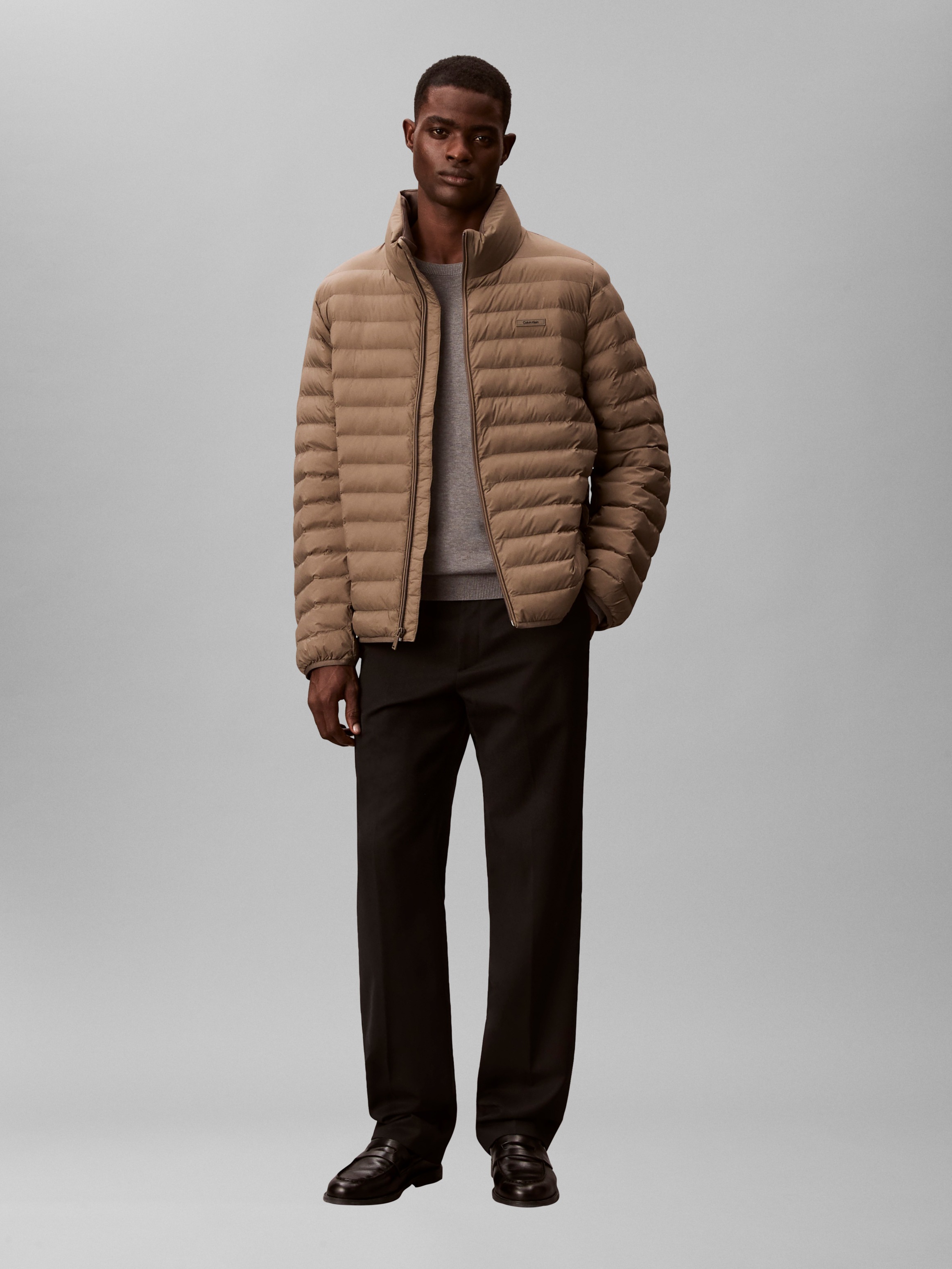 Calvin Klein Veste matelassée »LS LT WT NYLN CHNNLD« ohne Kapuze Mit Rundhalsausschnitt
