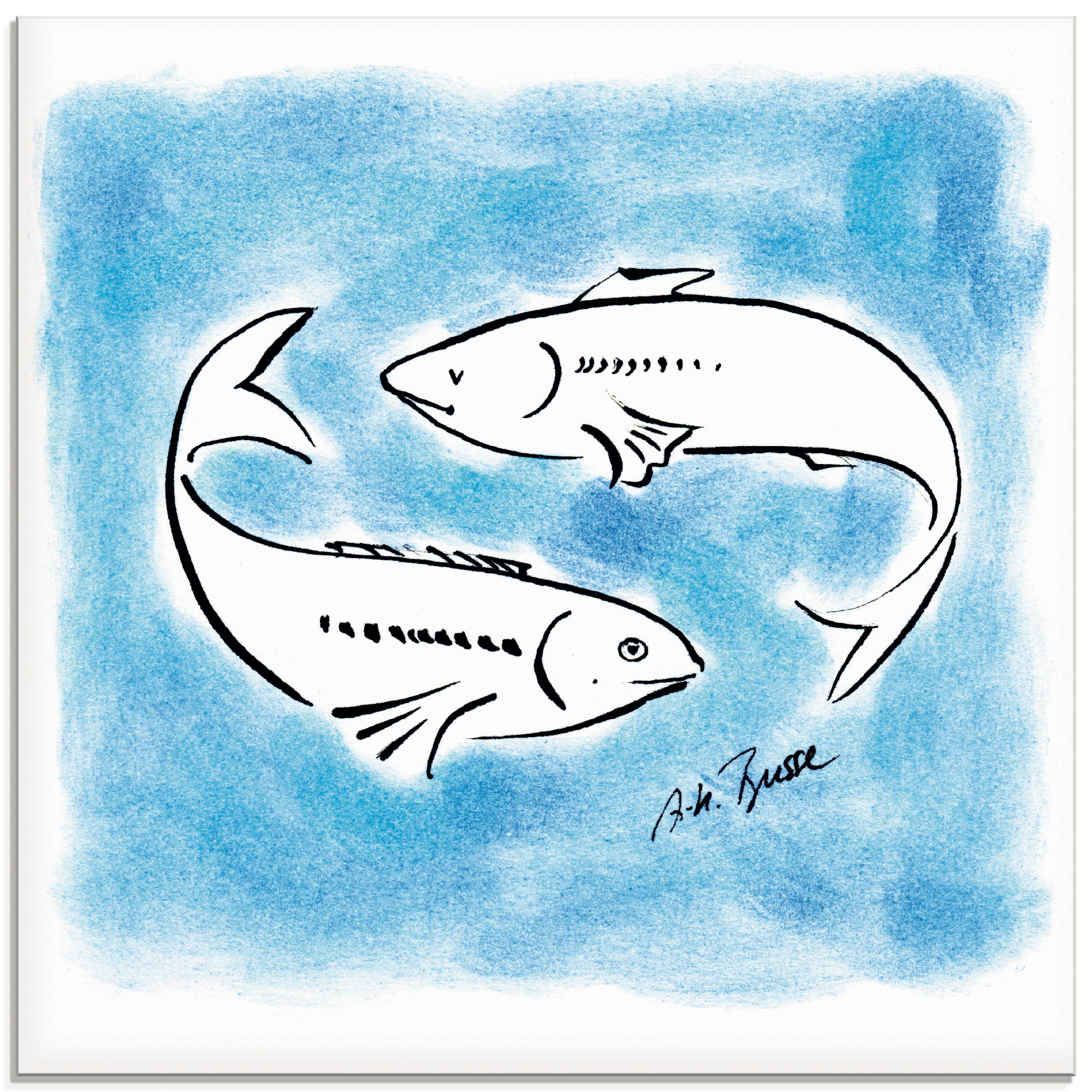 Artland Glasbild »Serie Sternzeichen Fische«, Sternzeichen, (1 St.), in  verschiedenen Grössen kaufen
