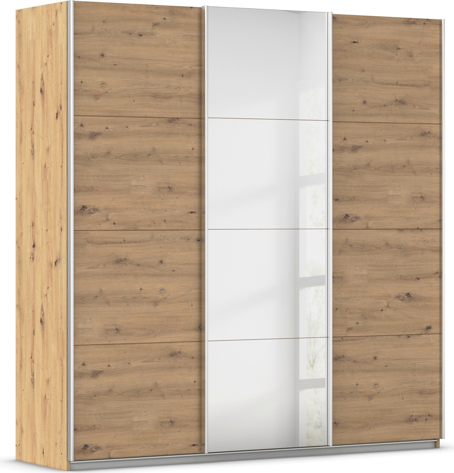 GOODproduct Armoires à vêtements »Schrank Garderobe Ankleide Schlafzimmerschrank Mietswohnung AGORDO« aménagement intérieur top, en 4 largeurs et 2 hauteurs MADE IN GERMANY