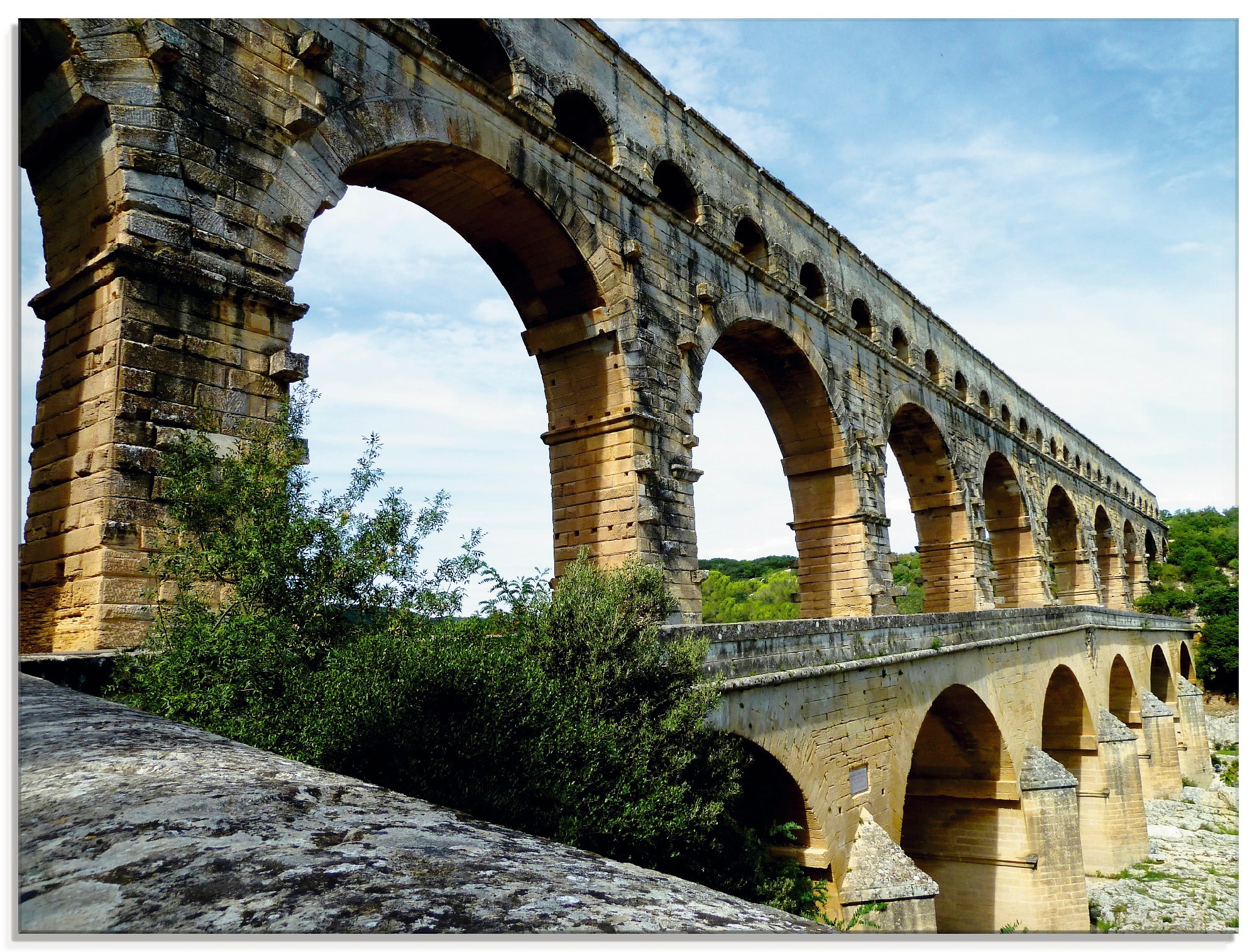 Image of Artland Glasbild »Pont du Gard 2«, Brücken, (1 St.) bei Ackermann Versand Schweiz