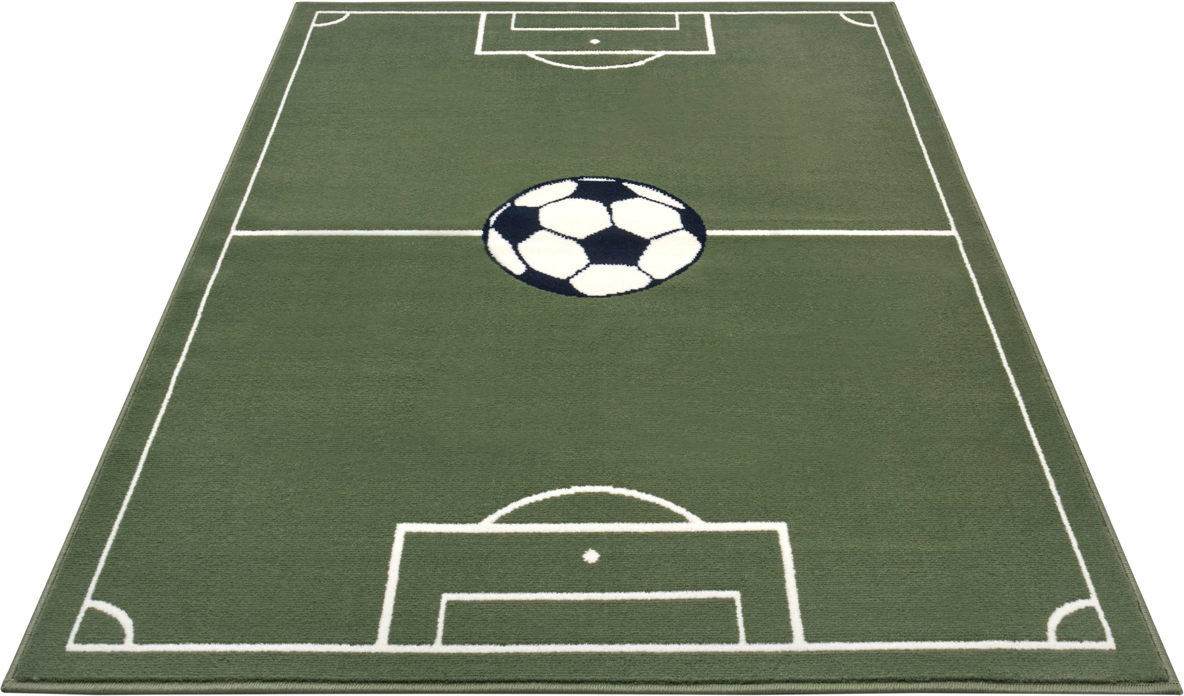 HANSE Home Teppich »Estadio«, rechteckig, 8 mm Höhe, Kinderteppich, Spielteppich, Spielunterlage, Fussball, Kinderzimmer