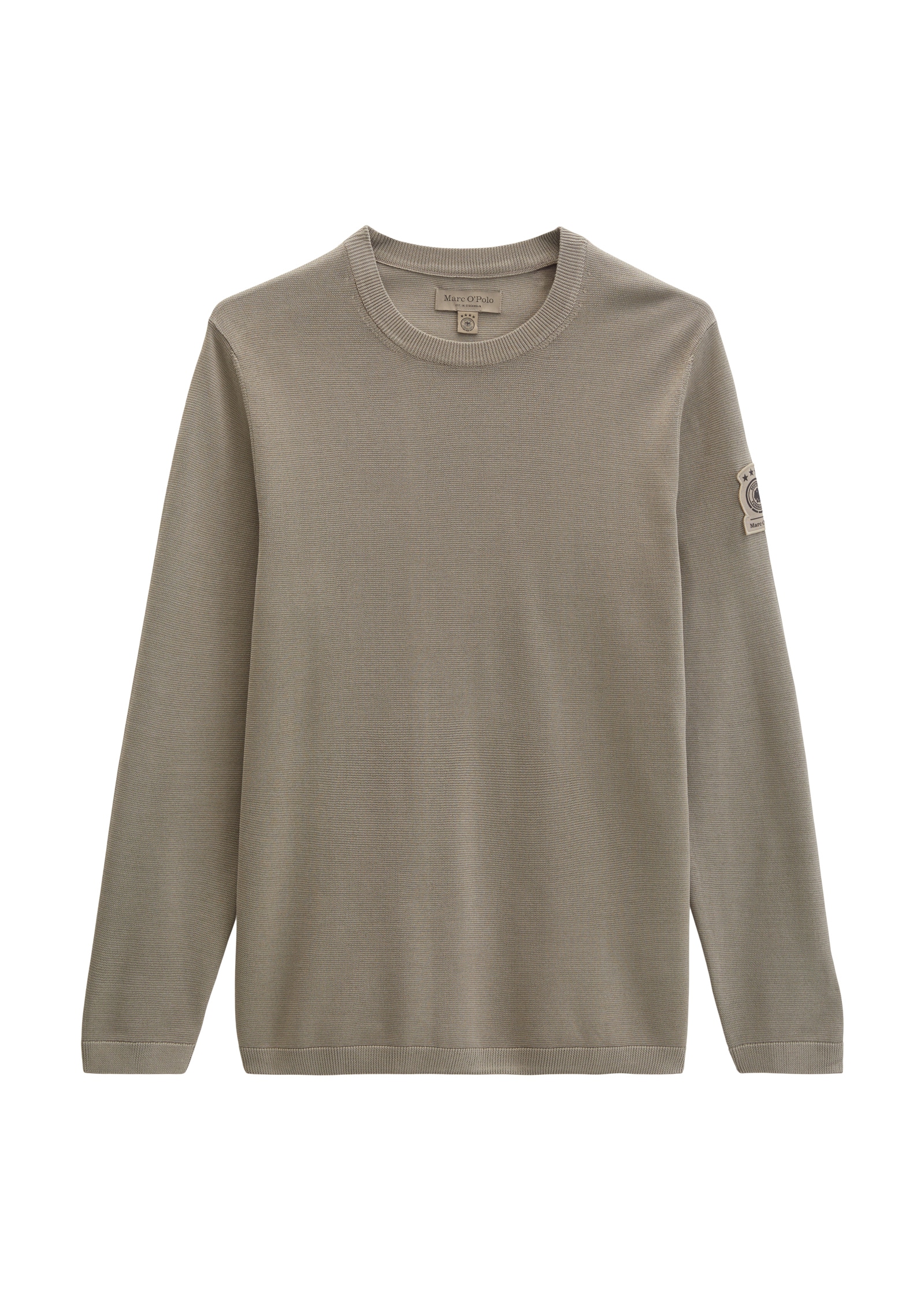 Marc O'Polo Rundhalspullover »DFB Travel Collection« aus reiner Bio-Baumwolle