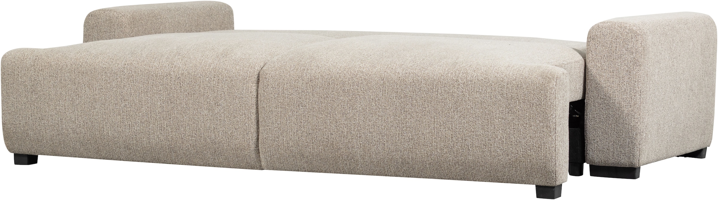WOOOD Schlafsofa »Night & Day Melange-Webstoff mit Schlaffunktion, H85 x B239 x T107 cm« Schlafbreite 190 cm, Sehr hohe Verschleissfestigkeit, Pfleiglicht