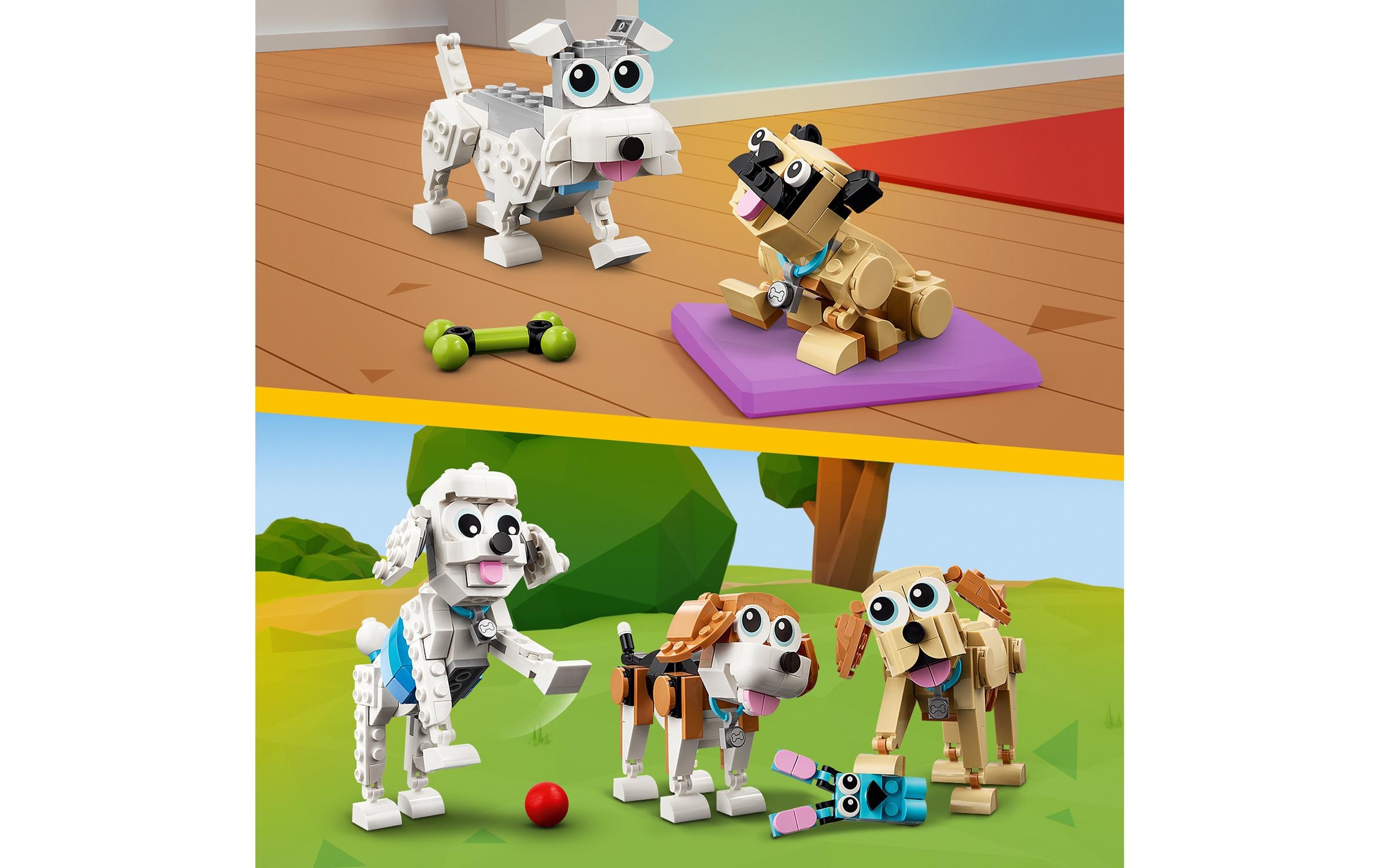 LEGO® Konstruktionsspielsteine »Hunde«