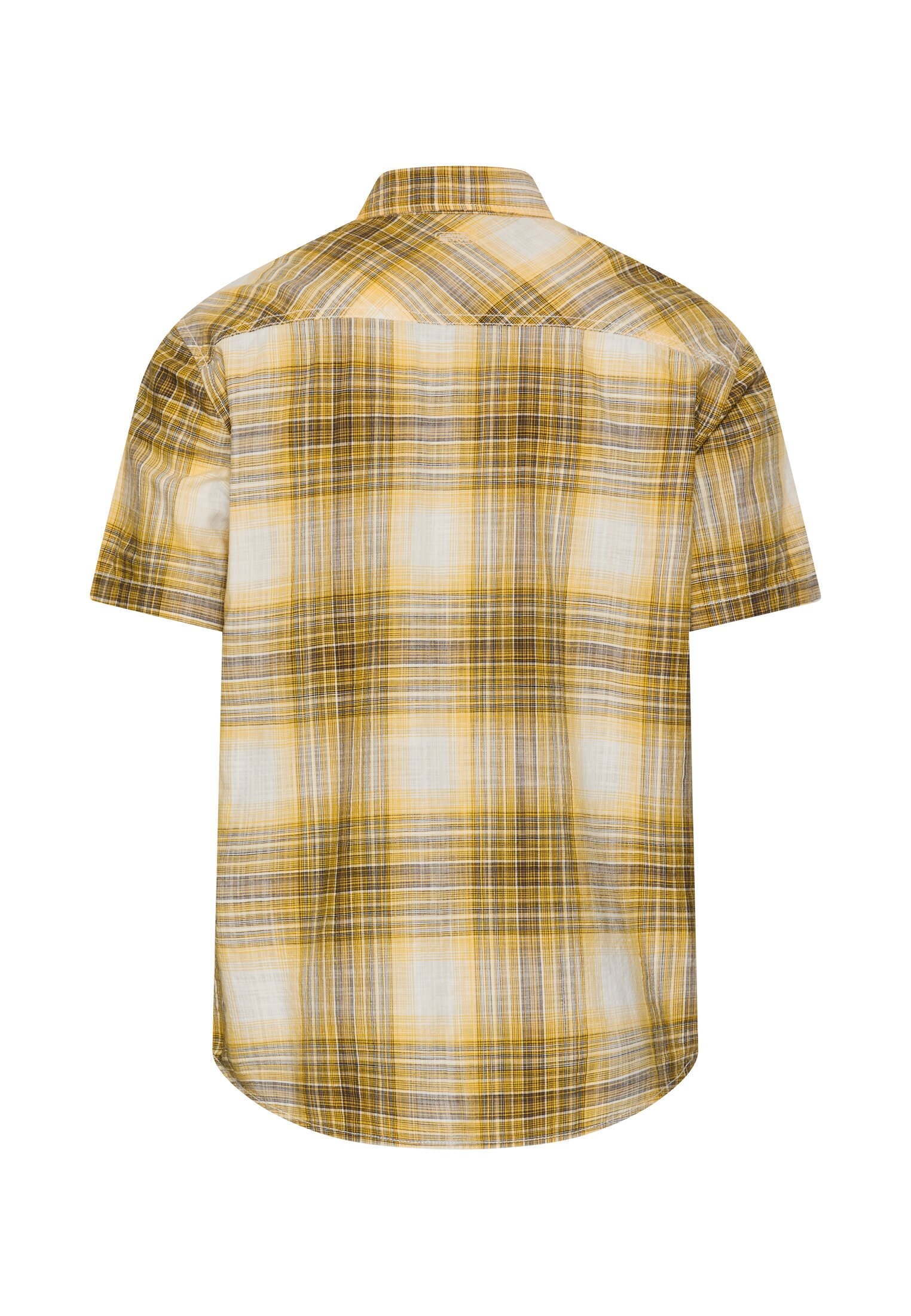 camel active Karohemd kurzarm, mit Button-Down-Kragen