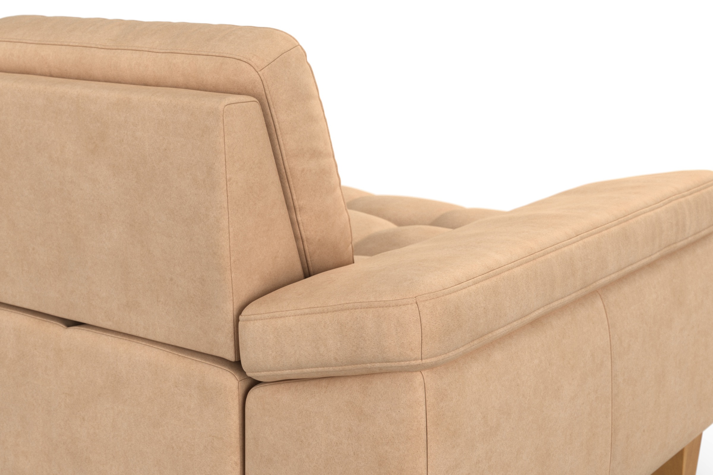 sit&more Ecksofa »Westham L-Form«, mit Recamiere, mit oder ohne Bettfunktion, Bettkasten, Füsse Eiche