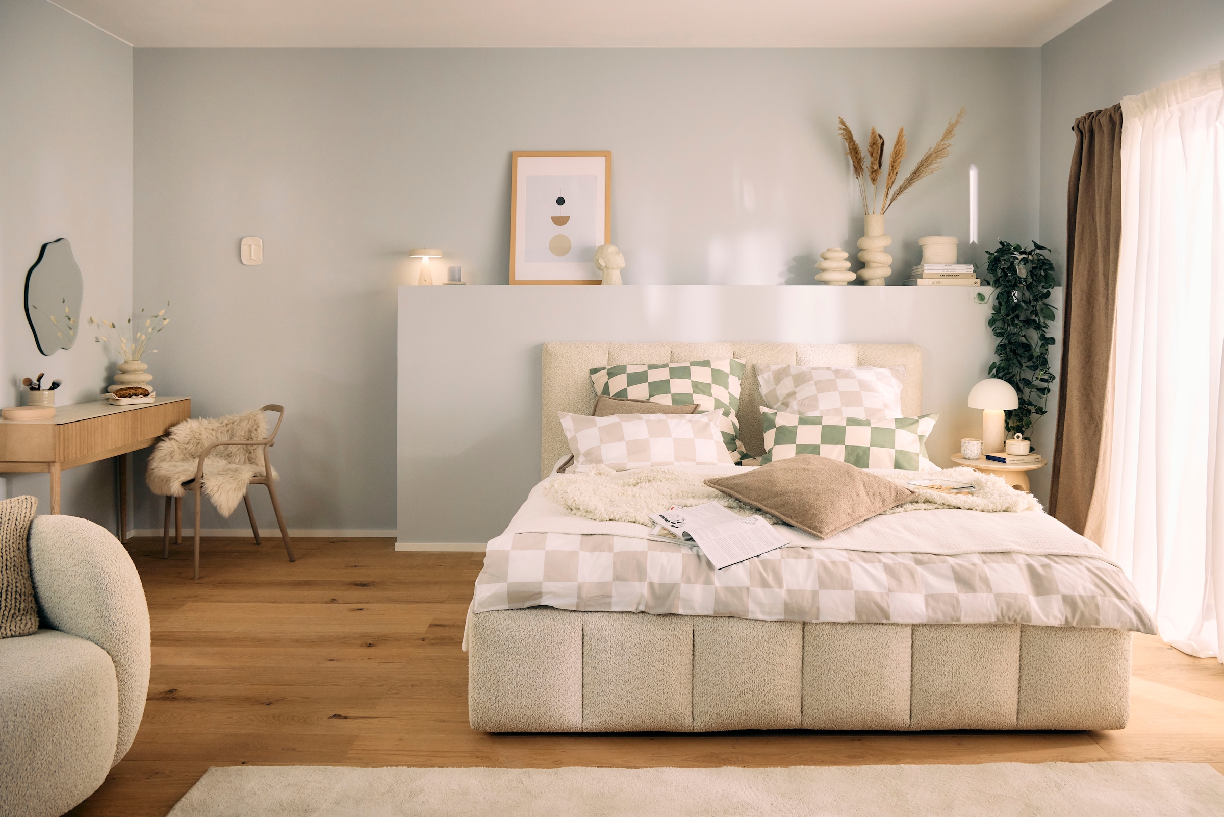 homsy by Ana Johnson Bettwäsche »Chessley« mit coolem Karo-Muster, ab Grösse 135x200 cm, by Ana Johnson