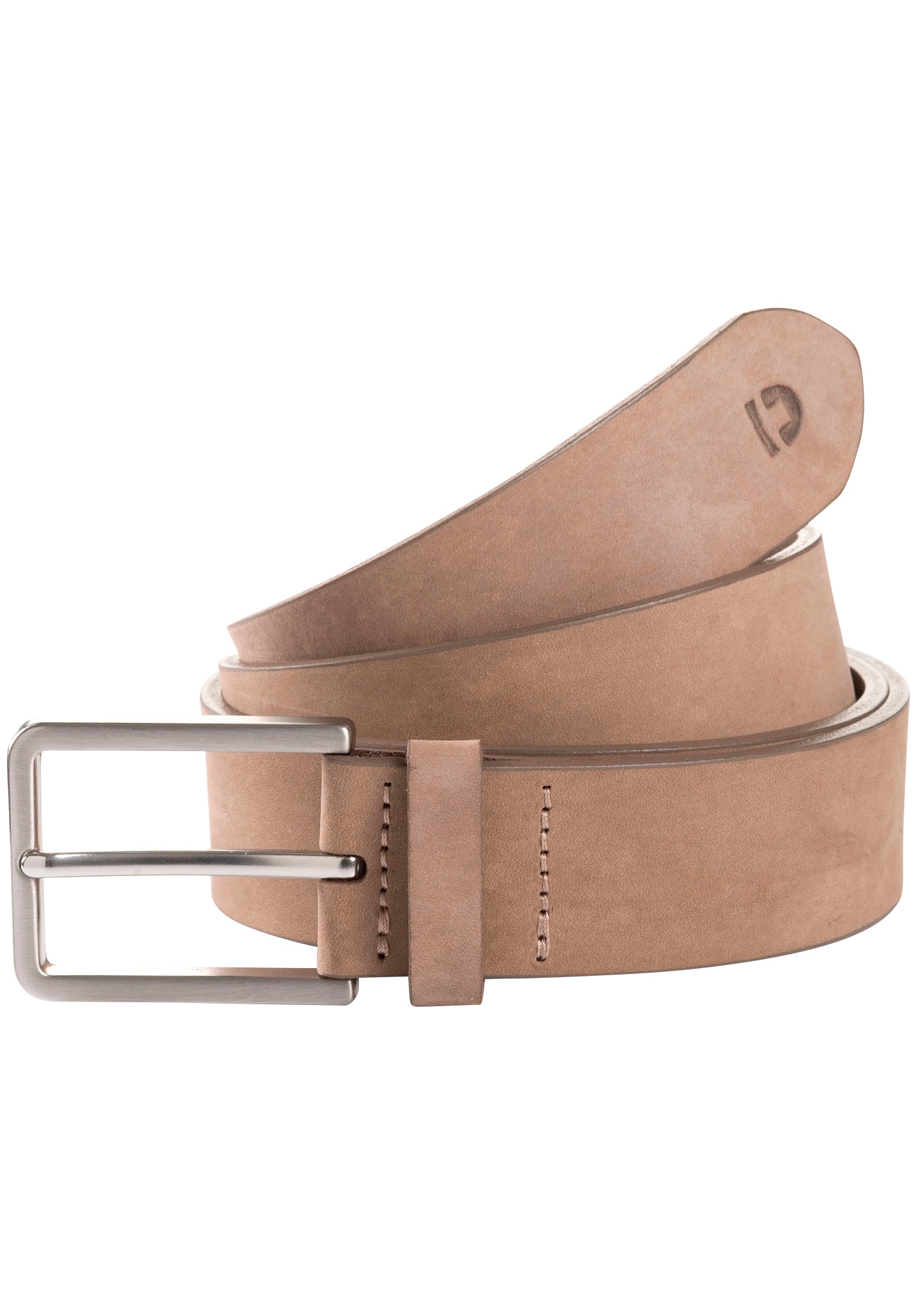 Image of TOM TAILOR Denim Ledergürtel "TTDCHARLIE" 3.5 cm breiter Herrengürtel, Denim Look, Veloursleder