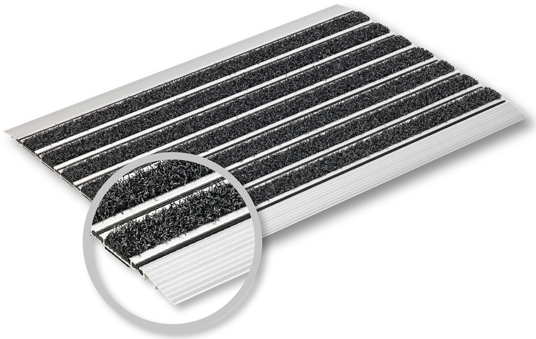 ASTRA Fussmatte »Scraper«, rechteckig, 10 mm Höhe, Schmutzfangmatte, mit Aluminiumrahmen