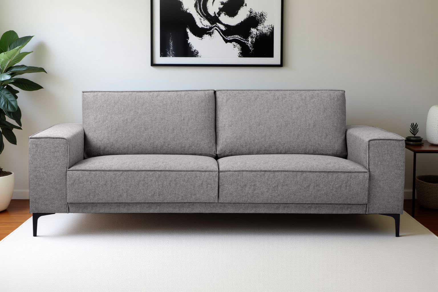 GOODproduct 3-Sitzer »OLAND, B: 224 cm - Skandi-Design« Struktur, Flachgewebe, Luxus-Microfaser, Boucle