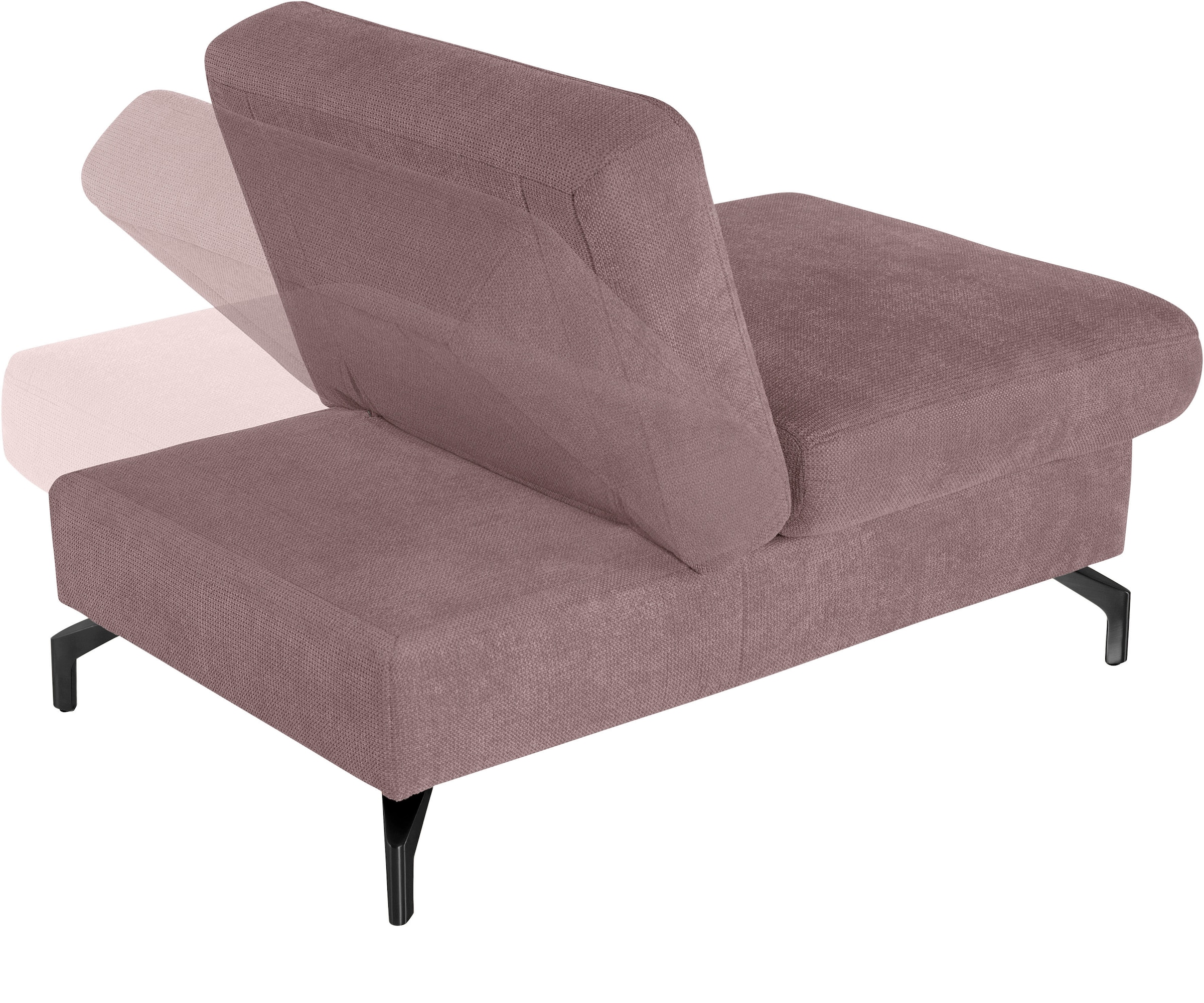 sit&more Hocker »Percy«, Fusshöhe 15cm, mit Klappfunktion, wahlweise in 2 Fussfarben