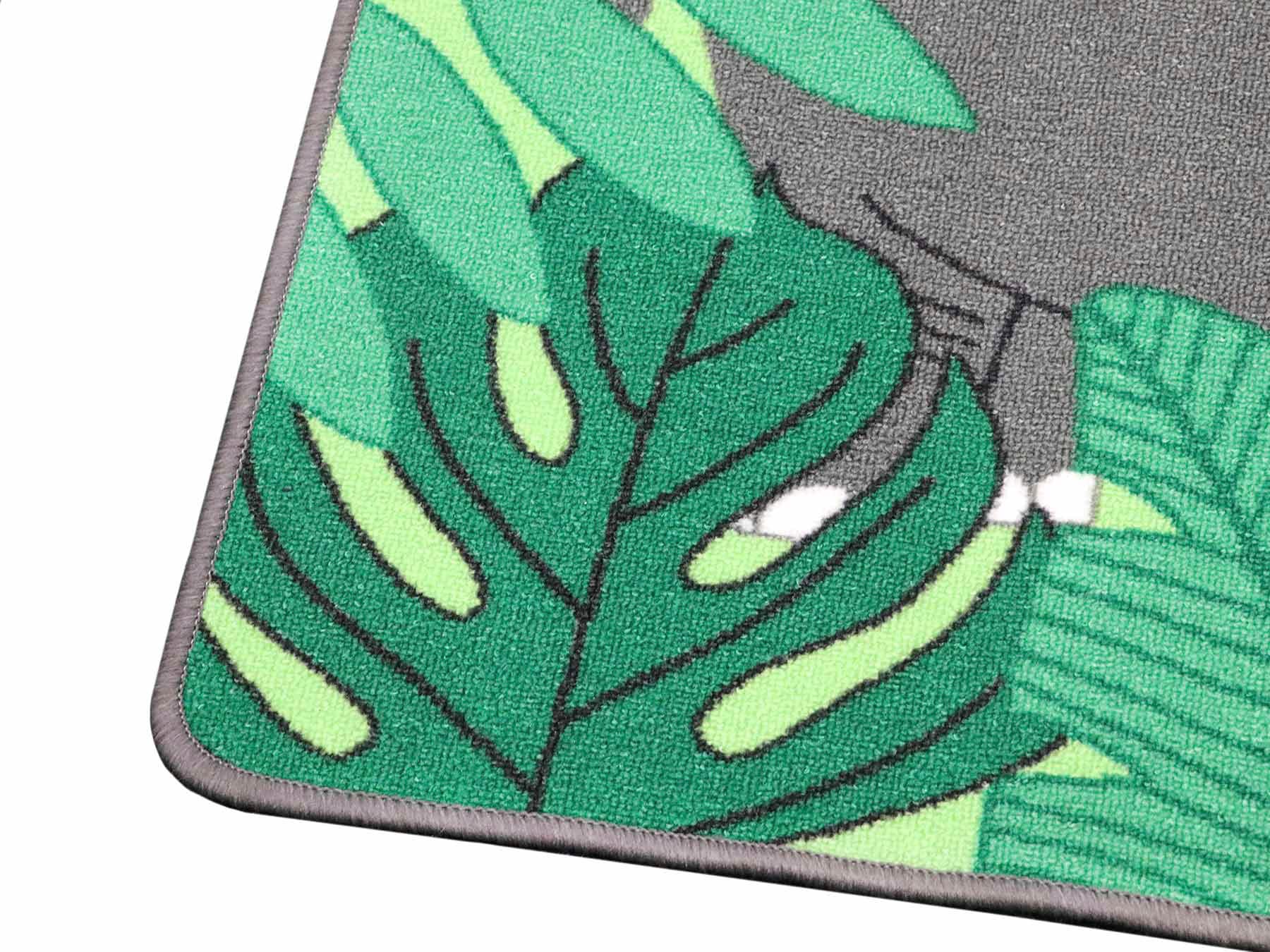 Primaflor-Ideen in Textil Kinderteppich »JUNGLE, Made in Belgium«, rechteckig, 5 mm Höhe, Motiv Dschungel Tiere, Kinderzimmer