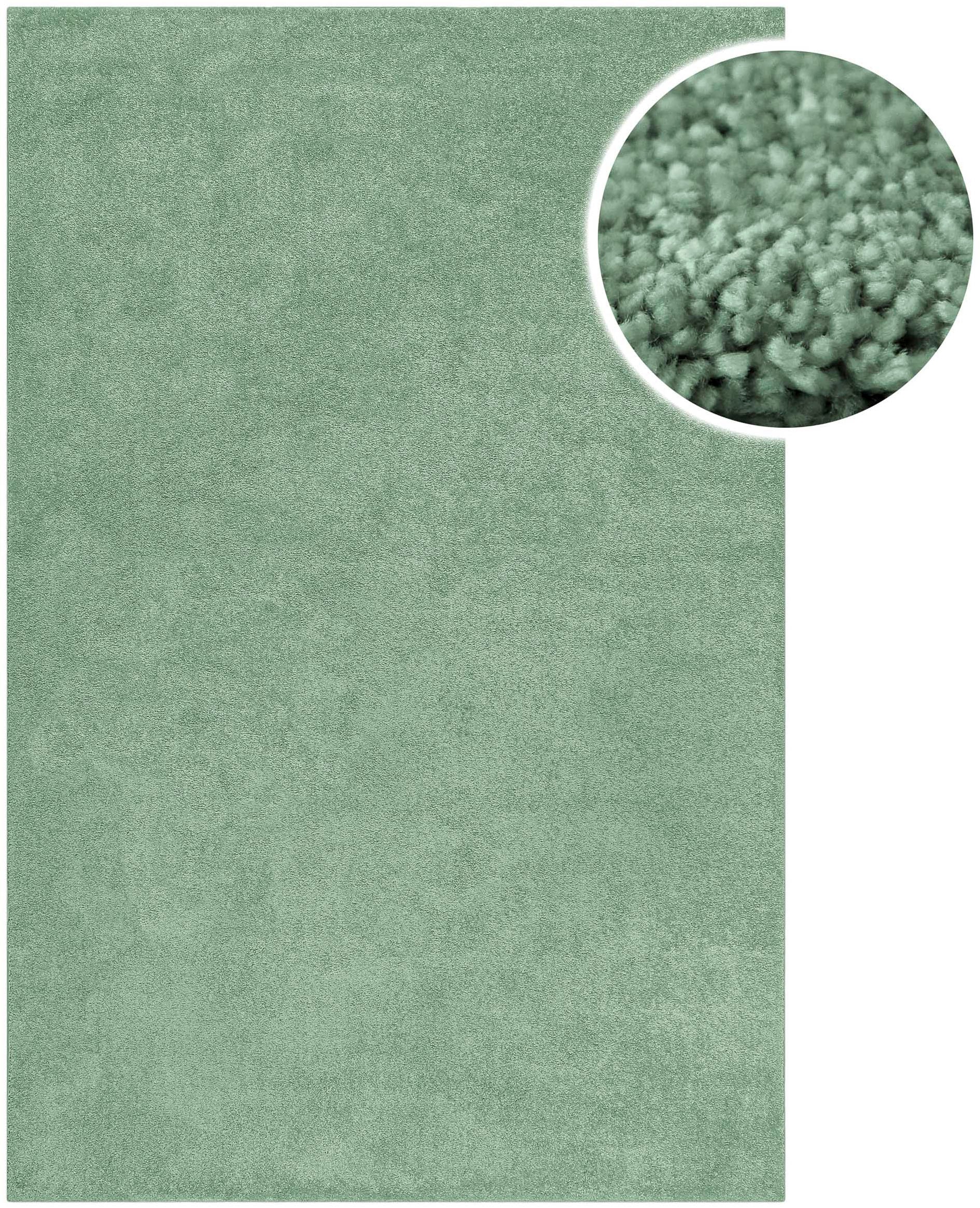 GOODproduct Tapis »Lisbea« Rectangulaire 17 mm Höhe moderner dichter weicher Kurzflorteppich, Wohnzimmer, Schlafzimmer