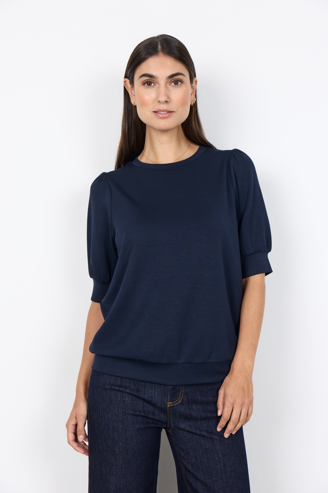 soyaconcept Blouse à manches courtes »SC-BANU 83« en mélange de viscose, coupe régulière
