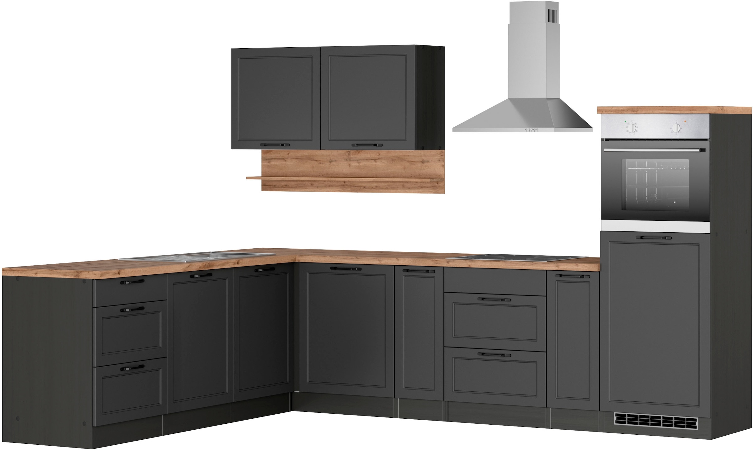 KOCHSTATION »KS-Lana« Stellbreite 240/300 cm, wahlweise mit E-Geräten