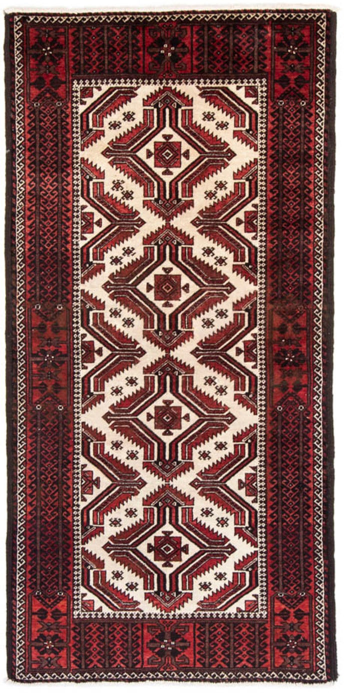 Image of morgenland Hochflor-Läufer »Belutsch Medaillon Rosso 218 x 103 cm«, rechteckig, 0,8 mm Höhe, Handgeknüpft bei Ackermann Versand Schweiz