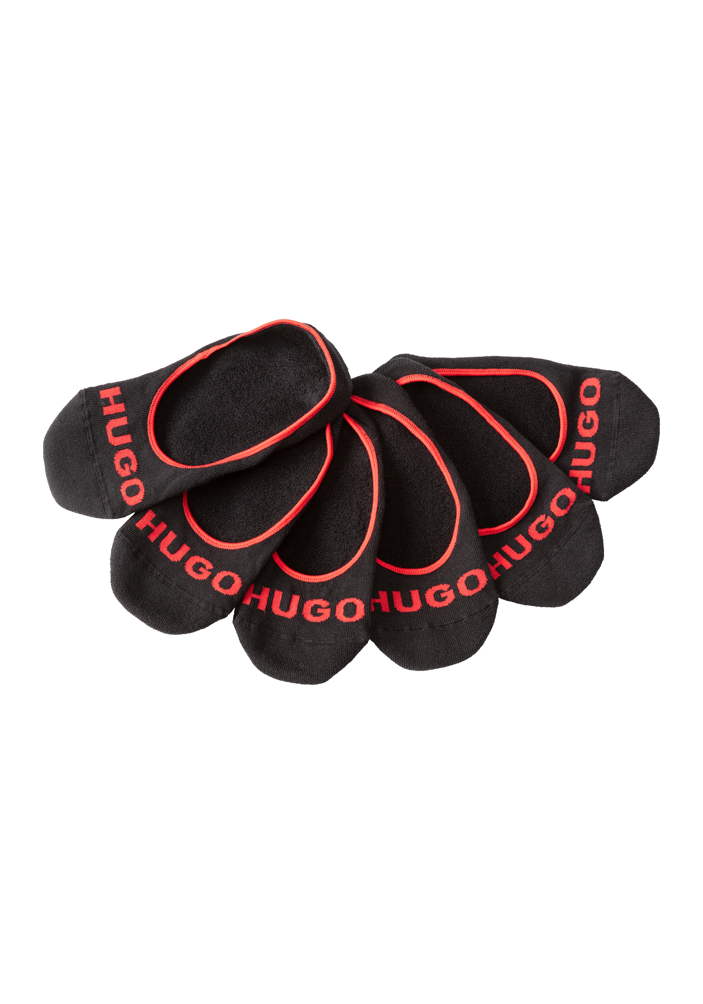 HUGO Underwear Füsslinge »3P SL PLUSH LOGO CC«, (Packung, 3 Paar, 3er), mit kontrastfarbenem HUGO-Schriftzug
