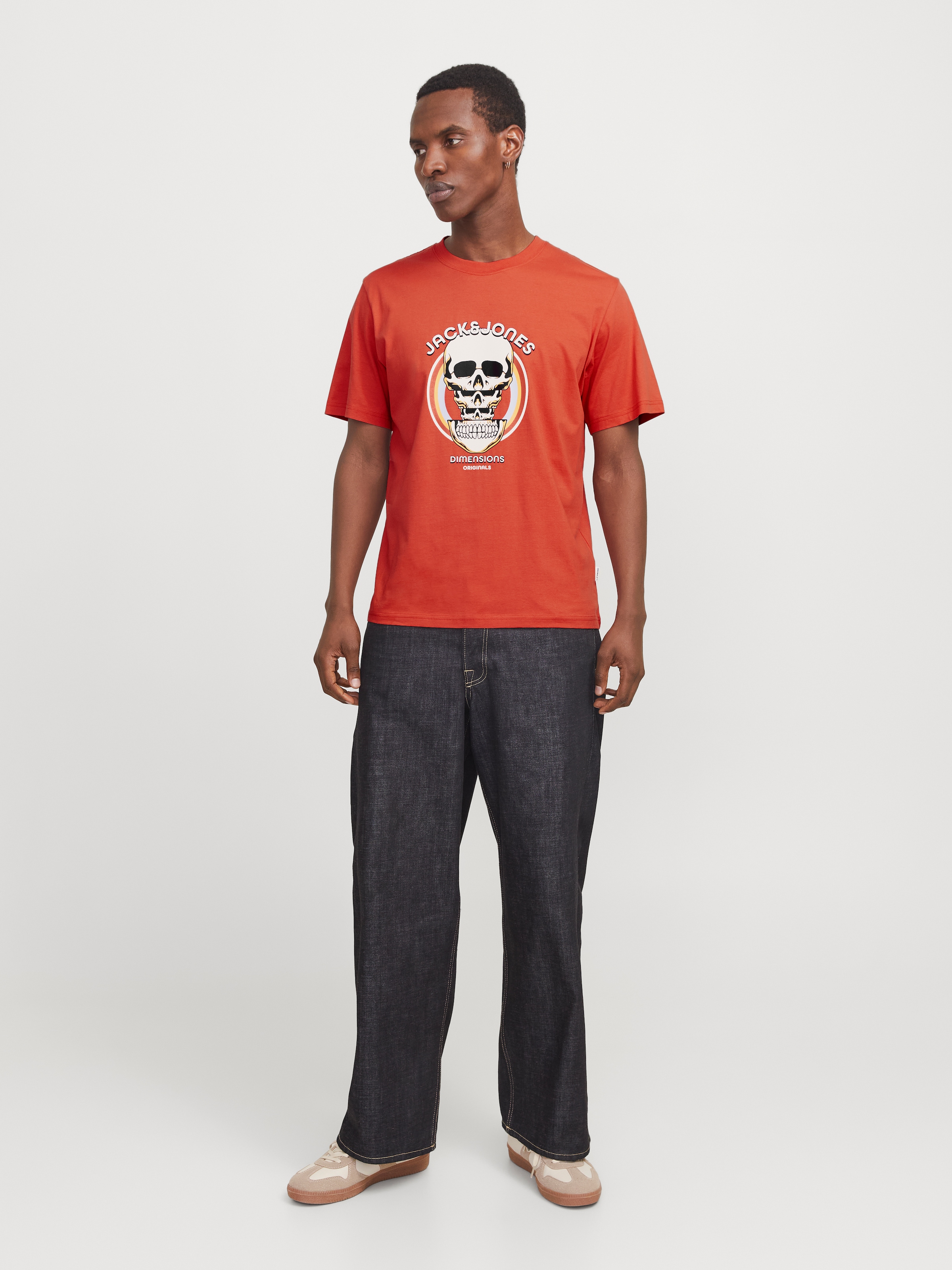 Jack & Jones T-Shirt »JORANATOMY SKULL TEE SS CREW NECK LN«