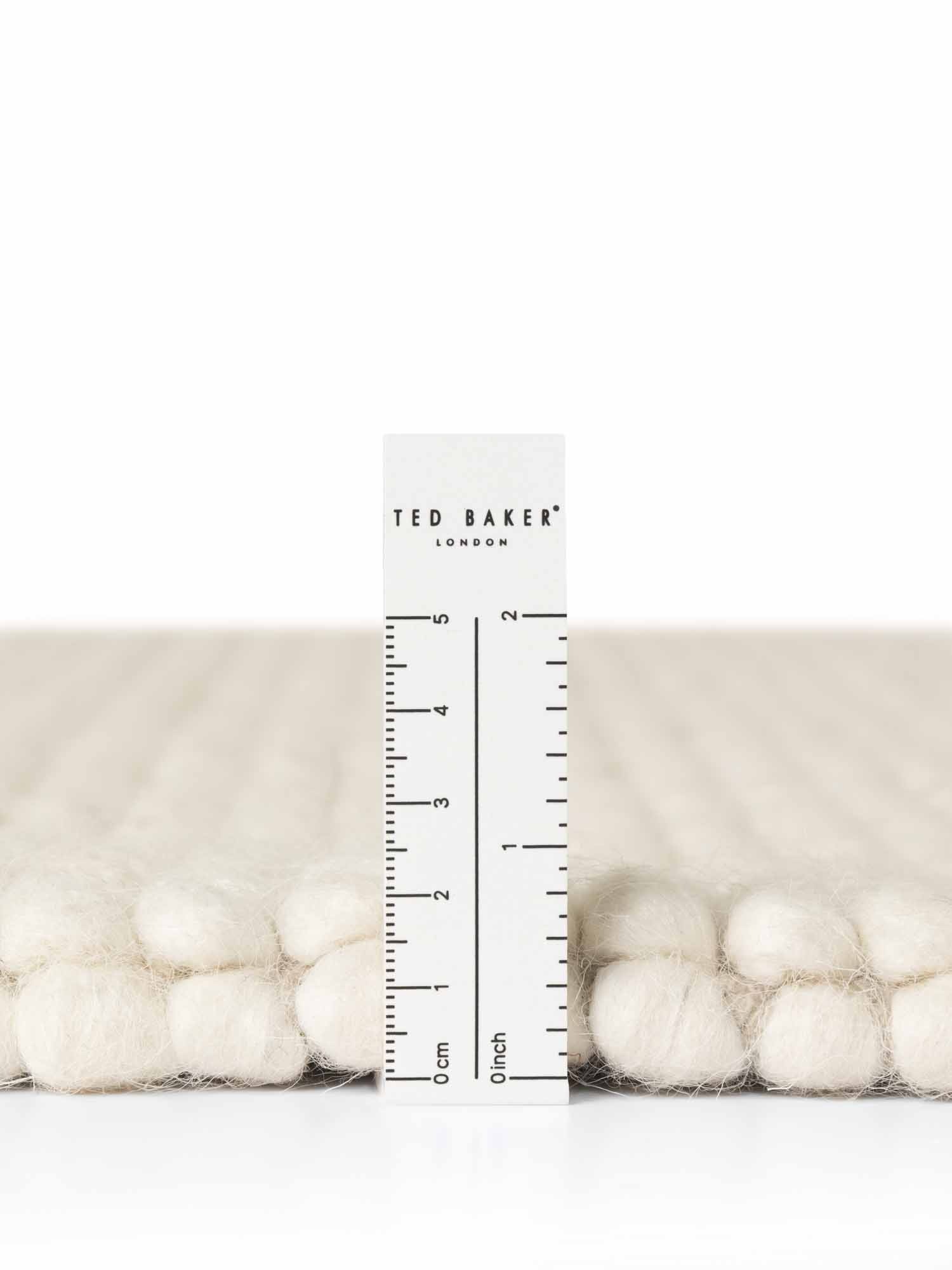 Ted Baker Wollteppich »Diana« rund 16 mm Höhe Wolle, Natur, Handgemacht, Wohnzimmer, Esszimmer, Schlafzimmer, Skandi