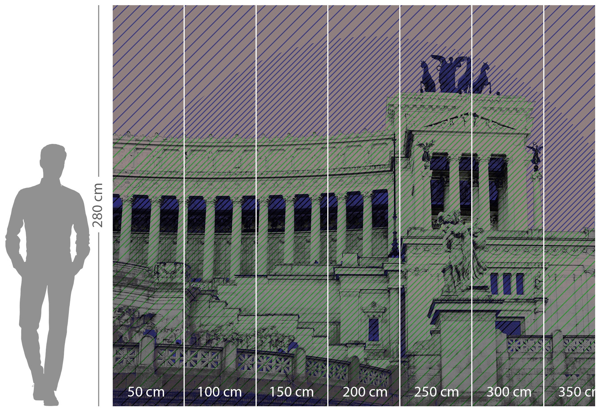 Komar Vliestapete »Digitaldruck Vlies - Roma - Grösse 300 x 250 cm«, bedruckt, Kinderzimmer