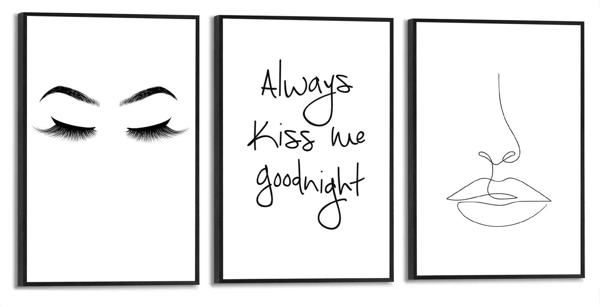 Reinders! - Quote kaufen (4 Moderner Kuss »Wandbilder Wandbild Zusammen Set - jetzt Schriftzug, Illustration«, Yoga St.) -
