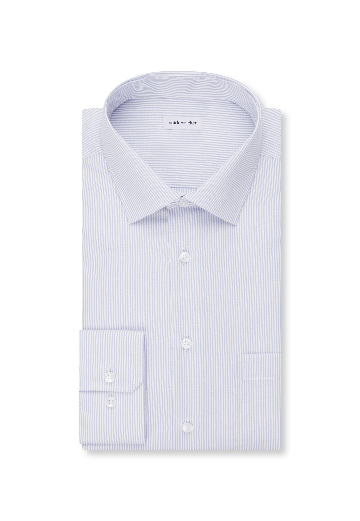 seidensticker Businesshemd »Schwarze Rose« Regular 1/1 Kentkragen Gestreift