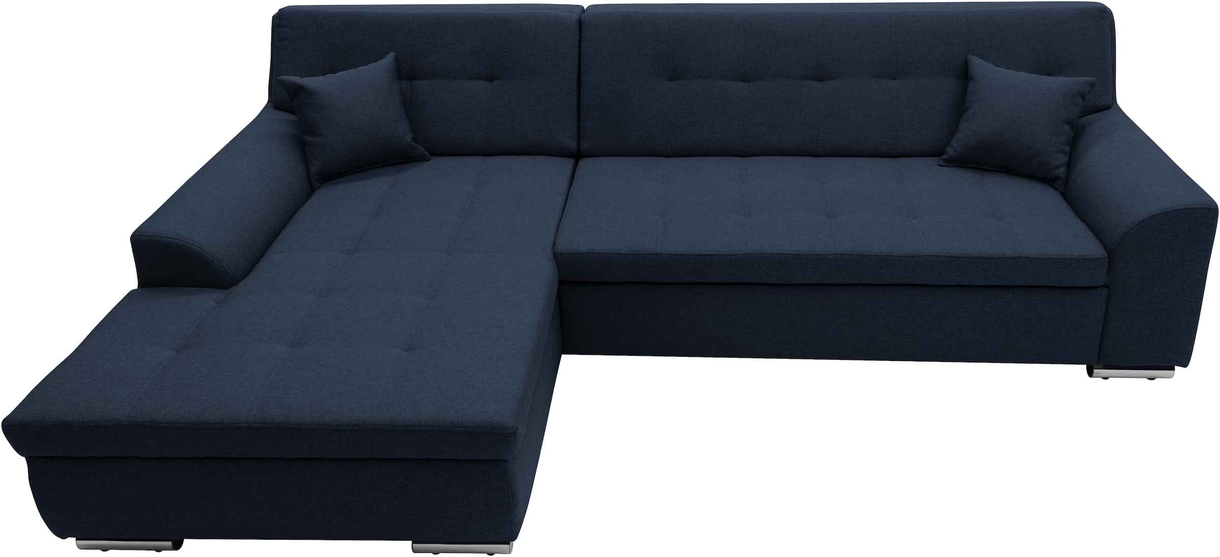 GOODproduct Canapé d'angle »Tornby 268 x 178 cm, mit Steppungen, modern & stabil« forme en L, en microfibre de luxe douce et facile d'entretien