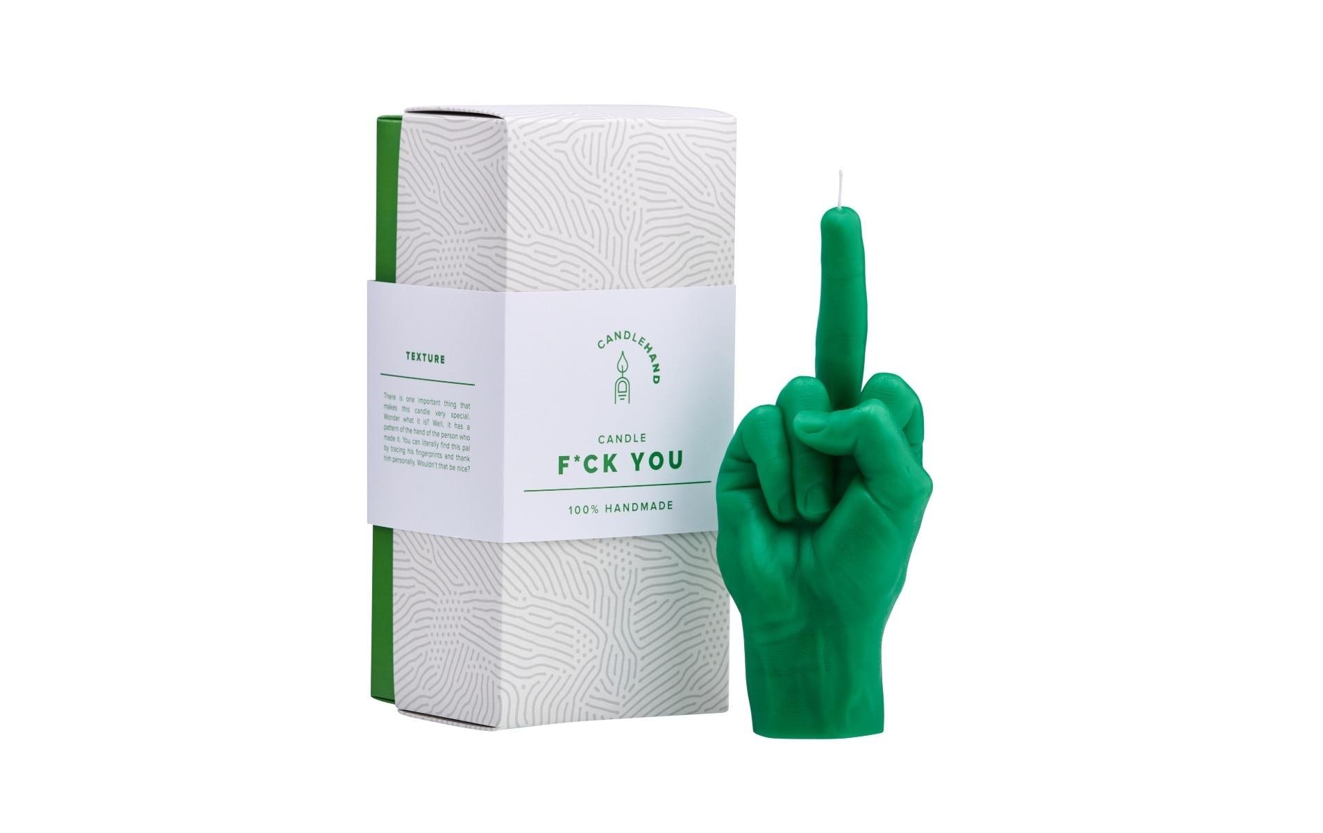 Formkerze »Mandatus Candle Hand F*ck you«