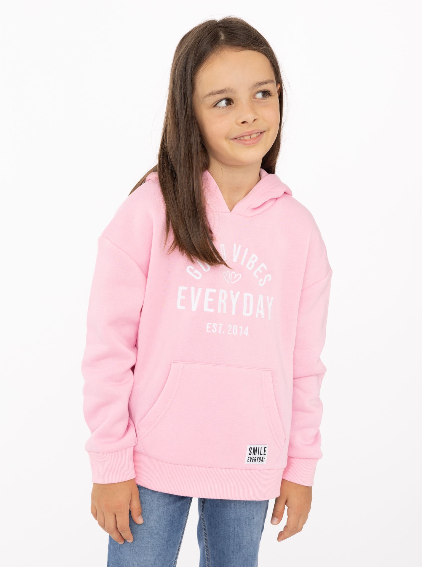 Zwillingsherz Hoodie »"Everyday"«, Mini-Me,mit Stickerei und positiver Botschaft
