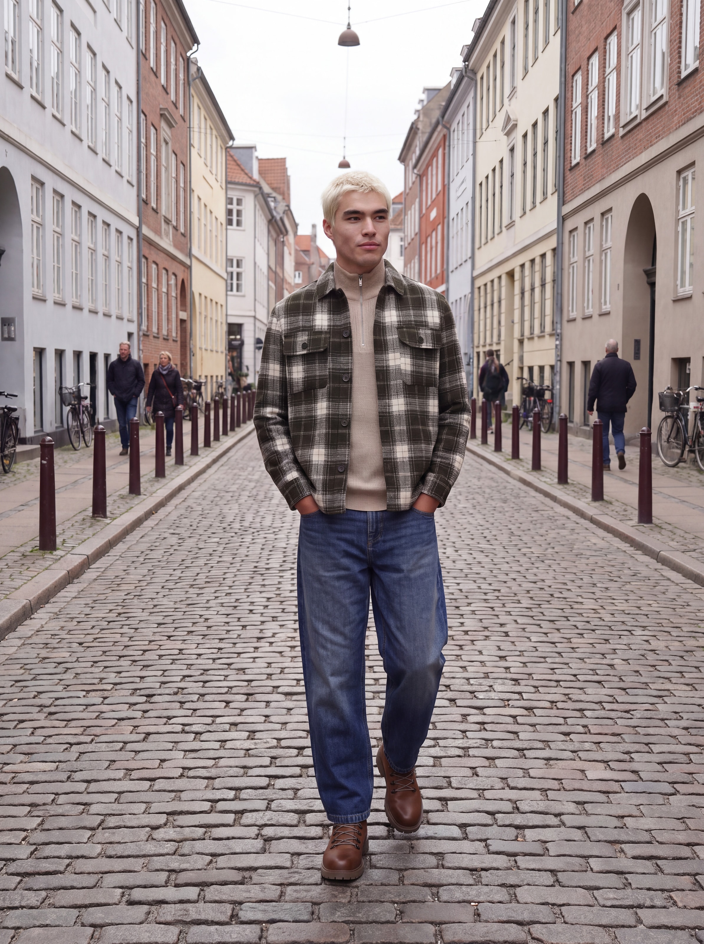 Jack & Jones Langarmhemd »JJEREGENT STRUCTURE OVERSHIRT LS SN« Polyester, locker geschnitten