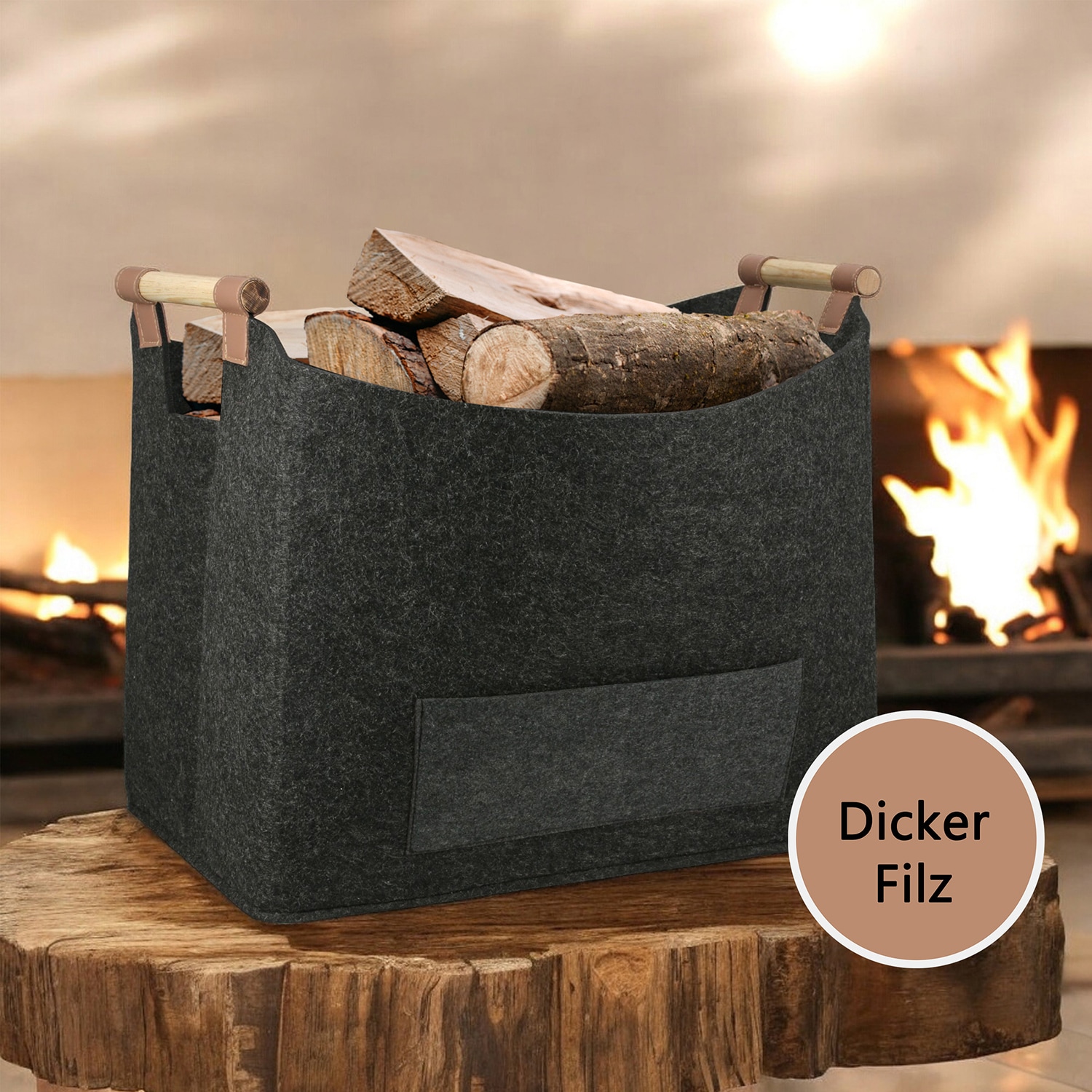 Casablanca by Gilde Kaminholzkorb »Korb  Brennholz«