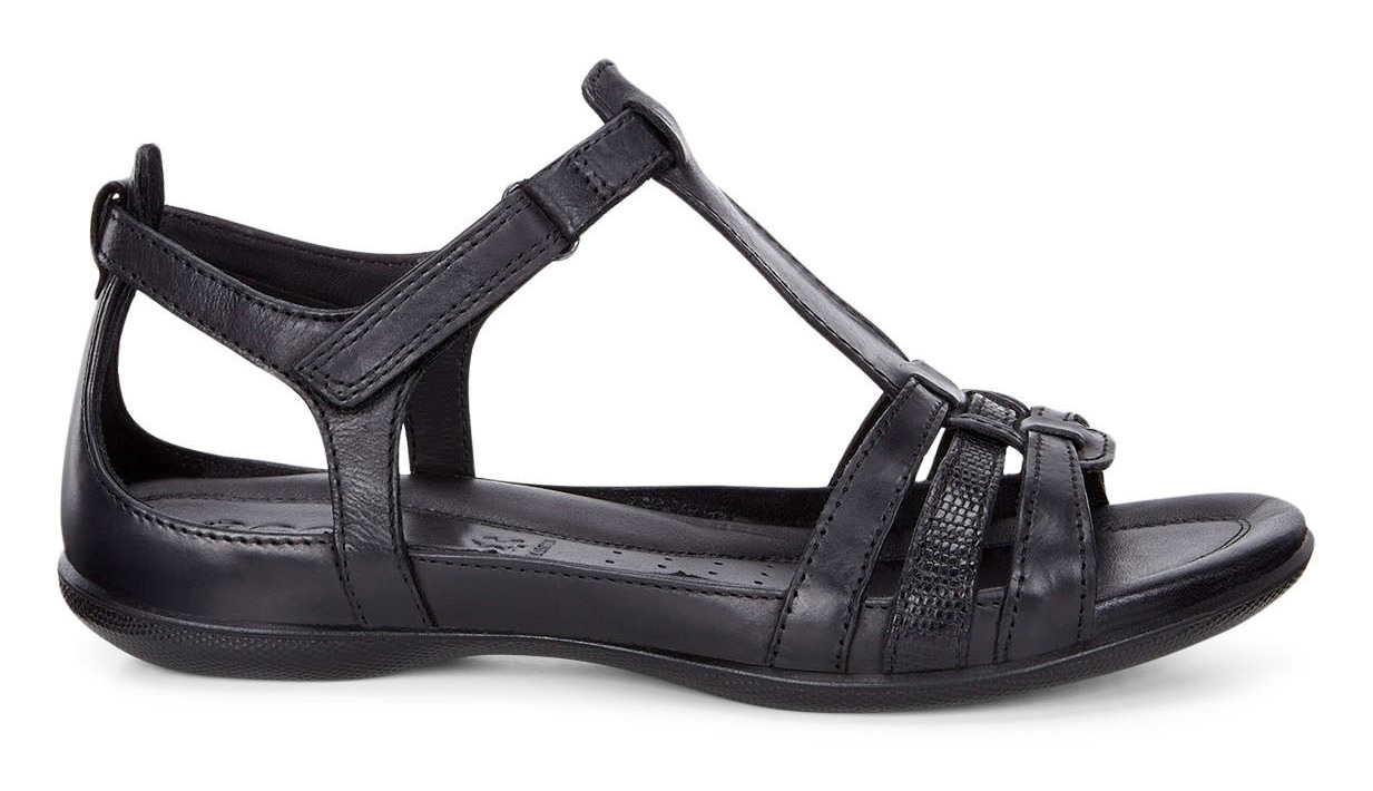Ecco Riemchensandale »FLASH«, Sommerschuh, Sandalette, Klettschuh, im Metallic-Look