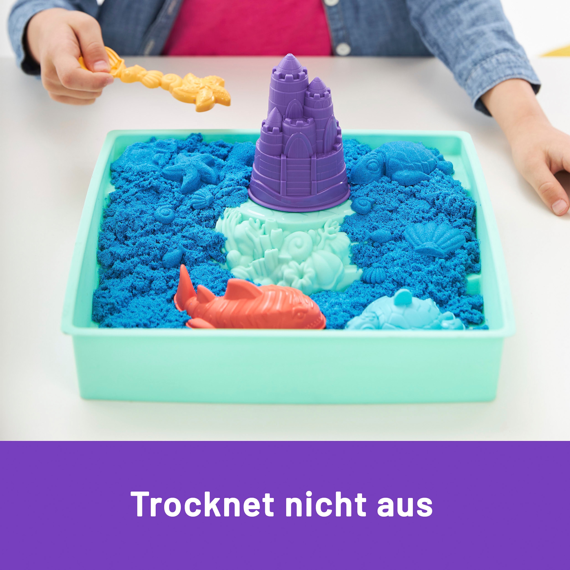 Spin Master Set créatif »Kinetic Sand - Box 454 g - Blau«