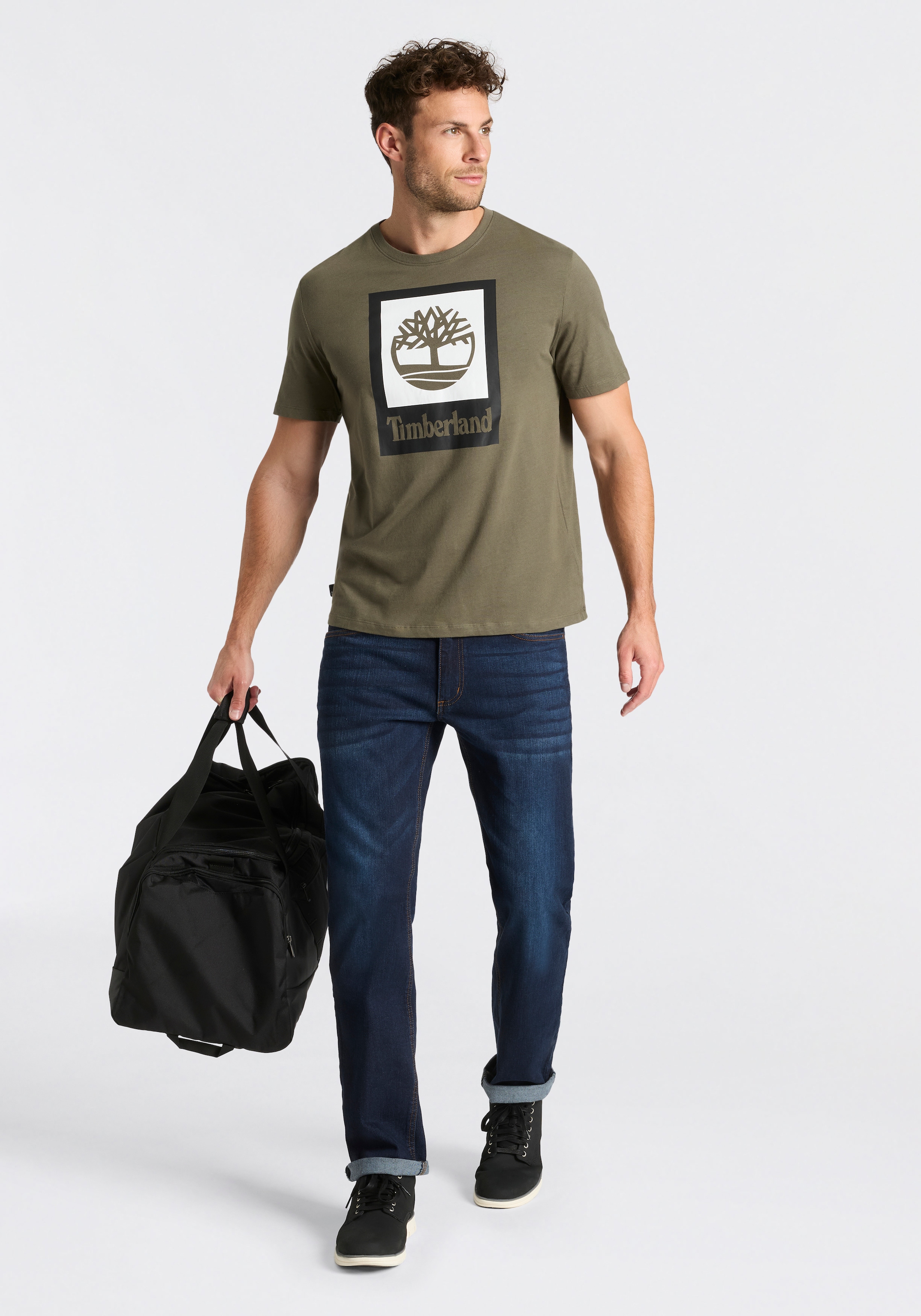 Timberland Sweat à capuche »Silicon Badge Hoodie (LB)«, für Erwachsene, sportlicher Stil, mit Kapuze, bequeme Passform
