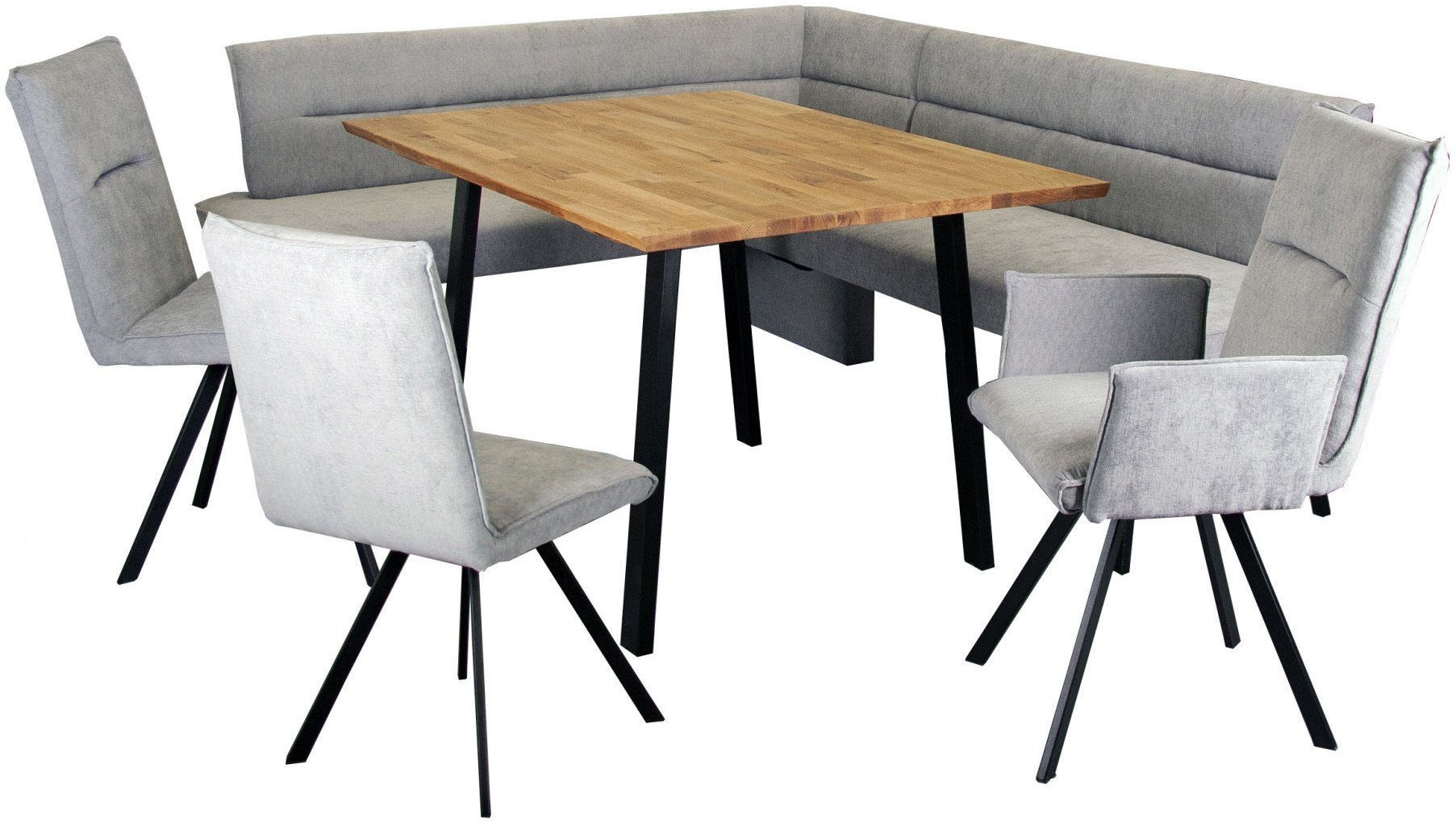 Home affaire 4-Fussstuhl »Sava«, (Set), 2 St., Chenille, Metallgestell
