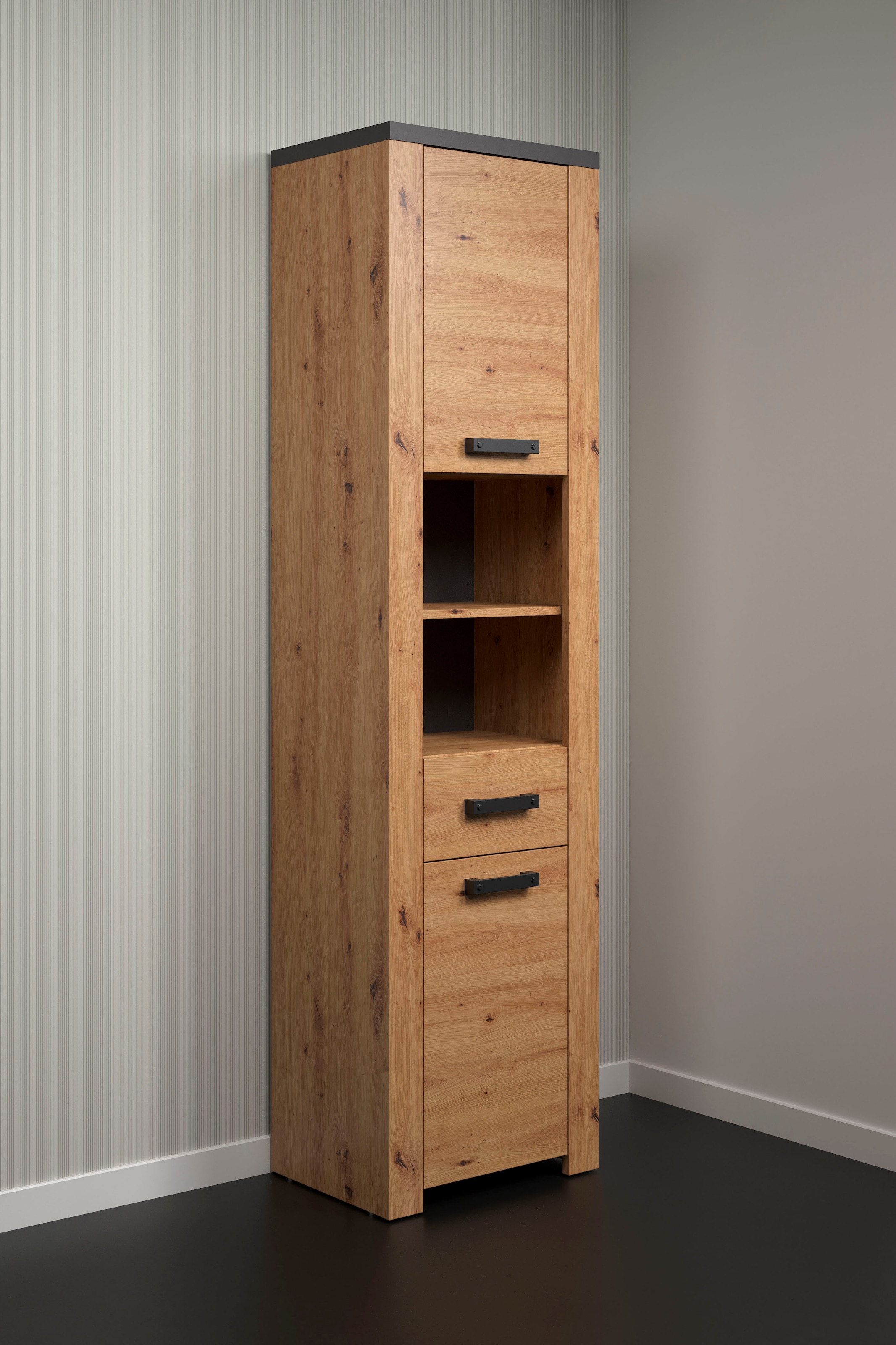 welltime Armoire haute »Ambres« 1 cuis tlg. armoire haute avec fonction soft-close - (L/P/H) 53/35/196 cm